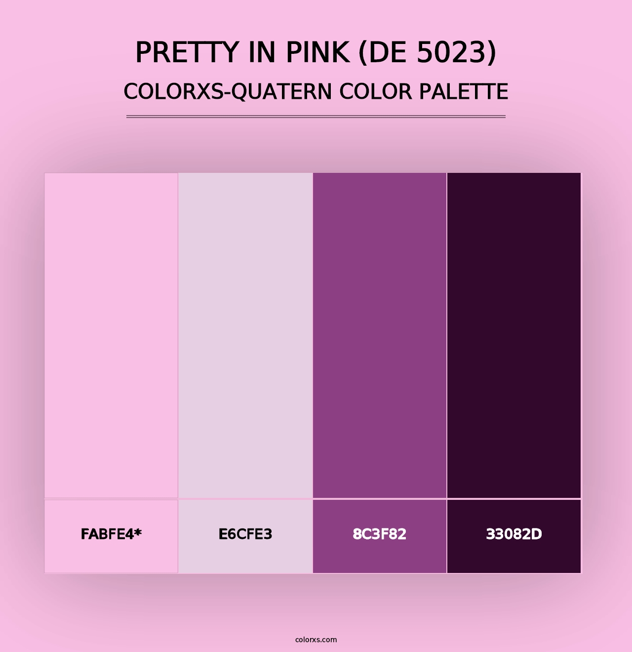 Pretty in Pink (DE 5023) - Colorxs Quad Palette