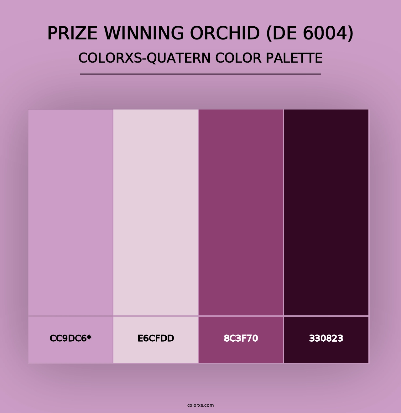 Prize Winning Orchid (DE 6004) - Colorxs Quad Palette