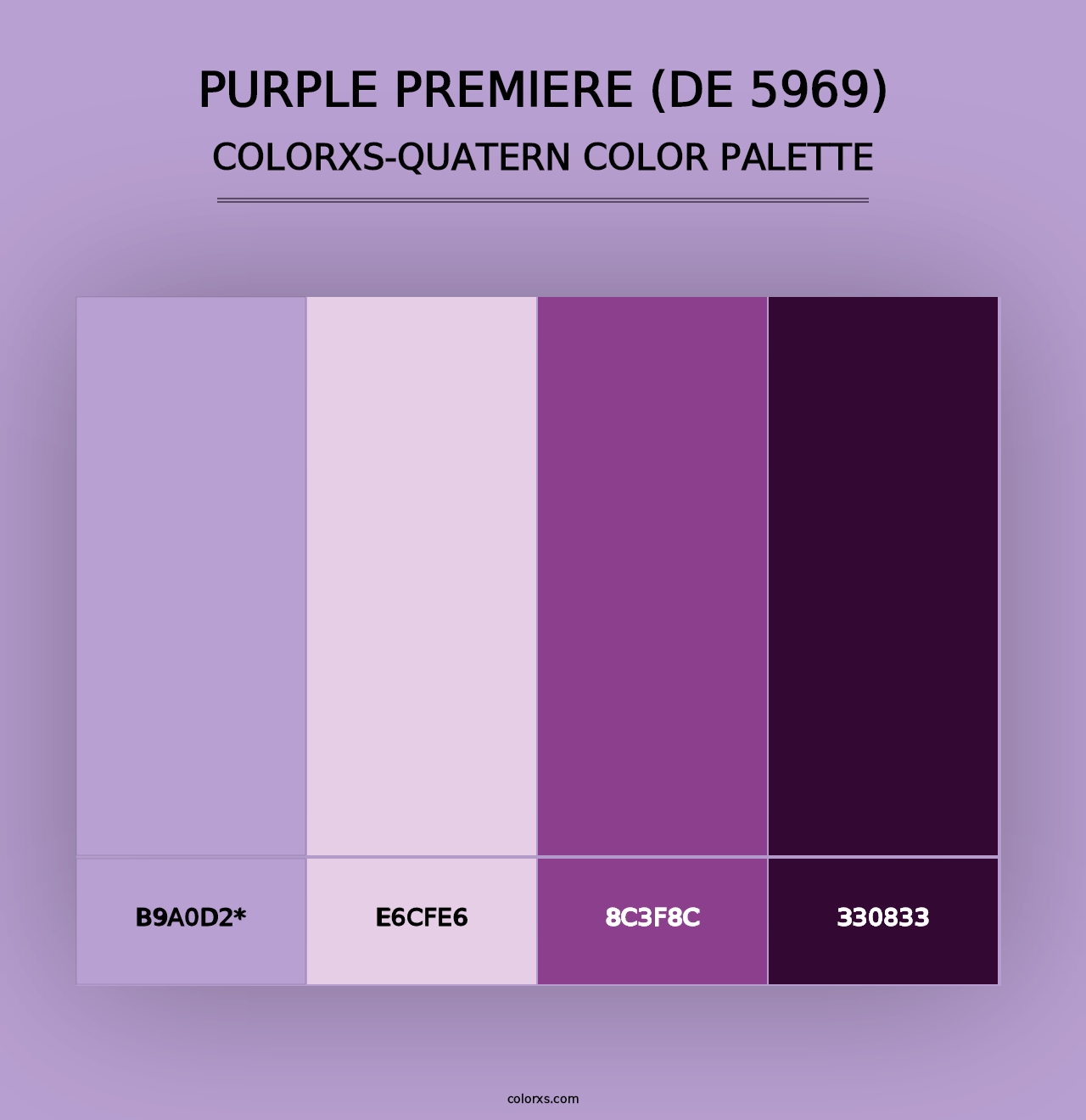 Purple Premiere (DE 5969) - Colorxs Quad Palette