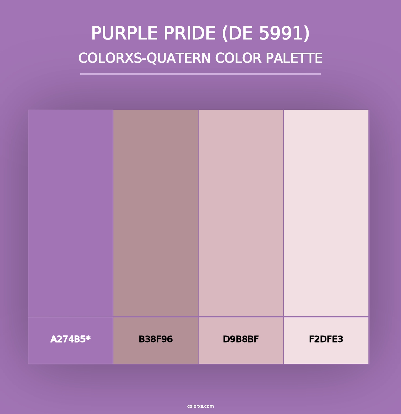 Purple Pride (DE 5991) - Colorxs Quad Palette