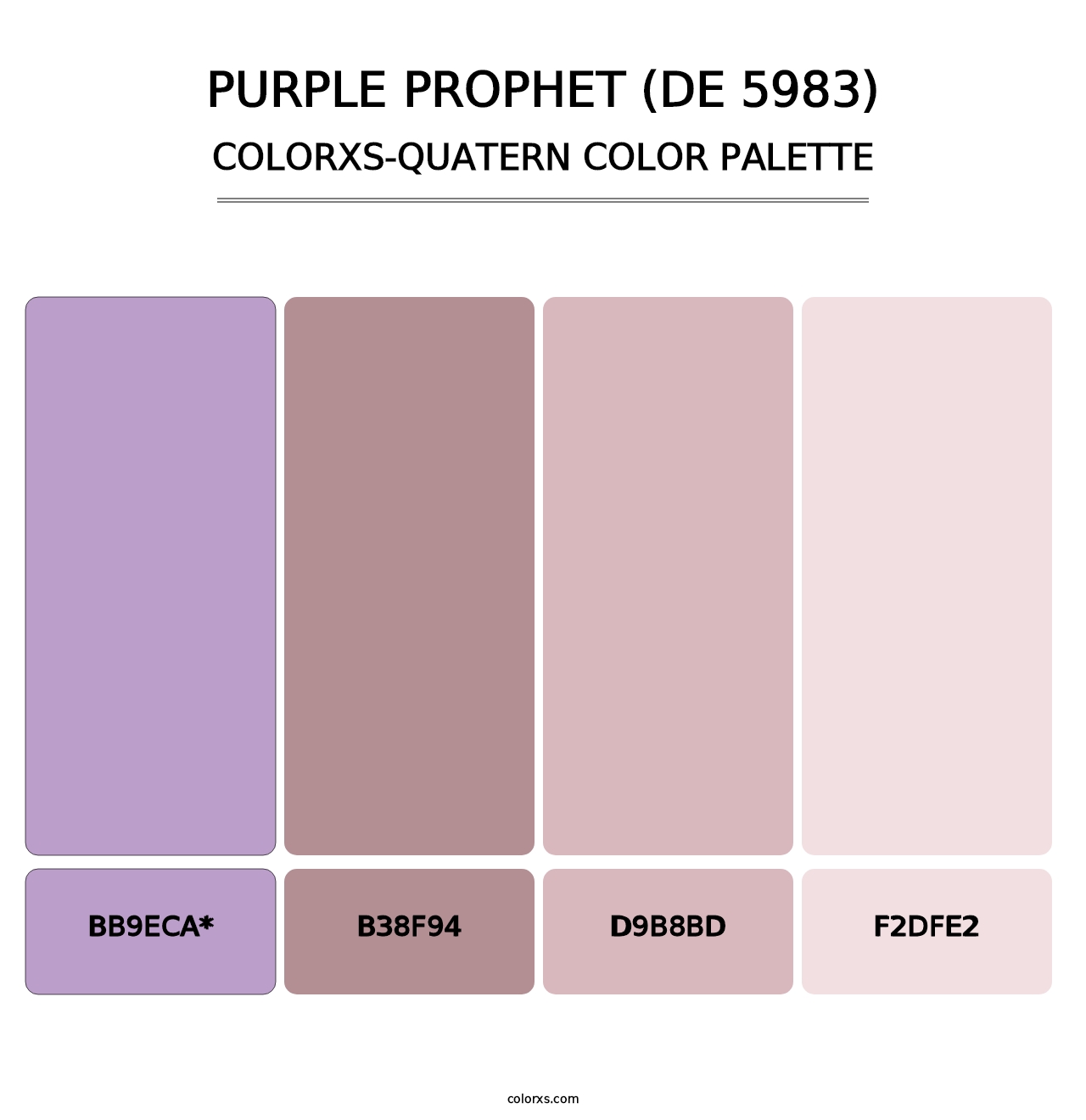 Purple Prophet (DE 5983) - Colorxs Quad Palette