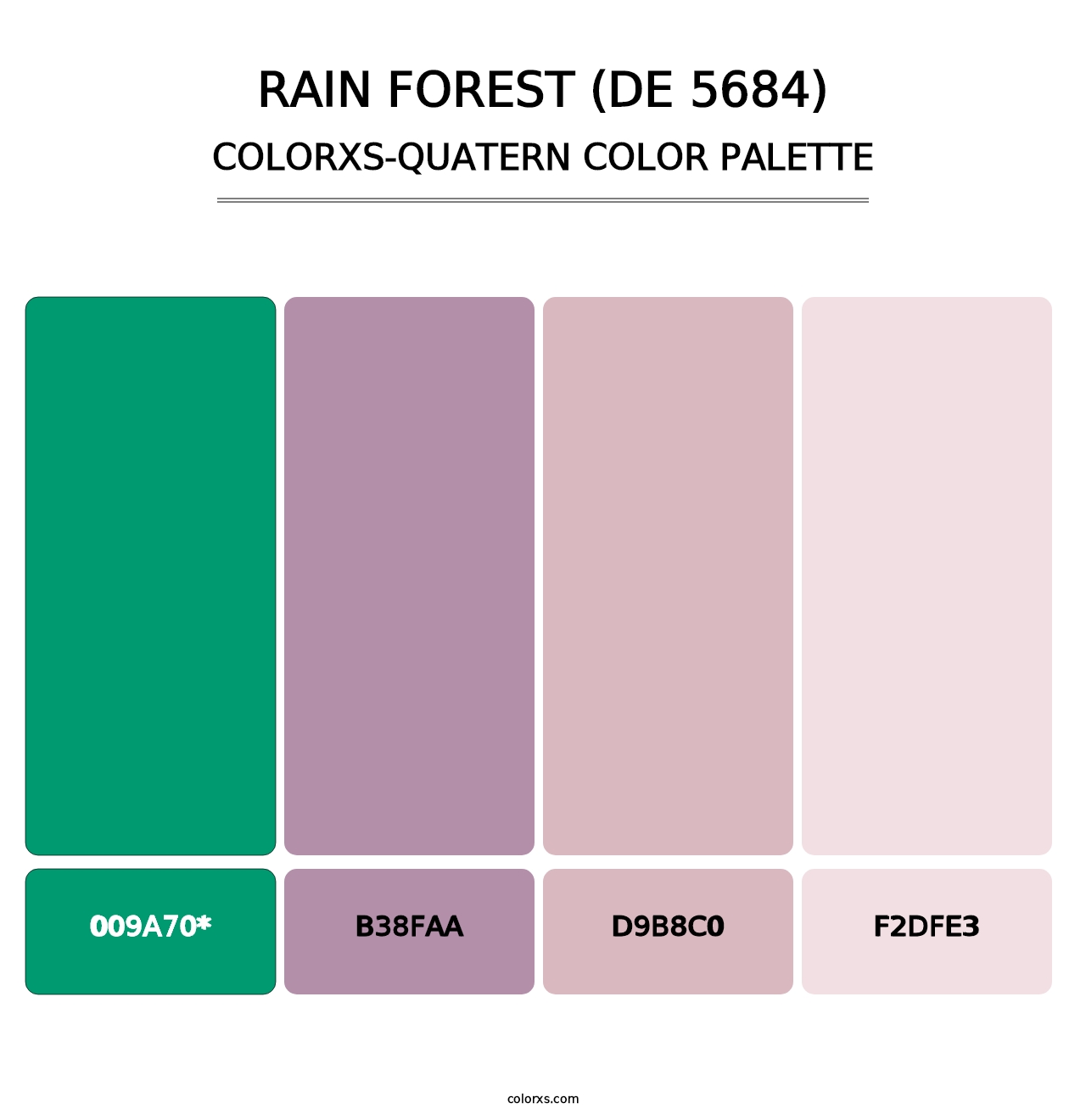 Rain Forest (DE 5684) - Colorxs Quad Palette