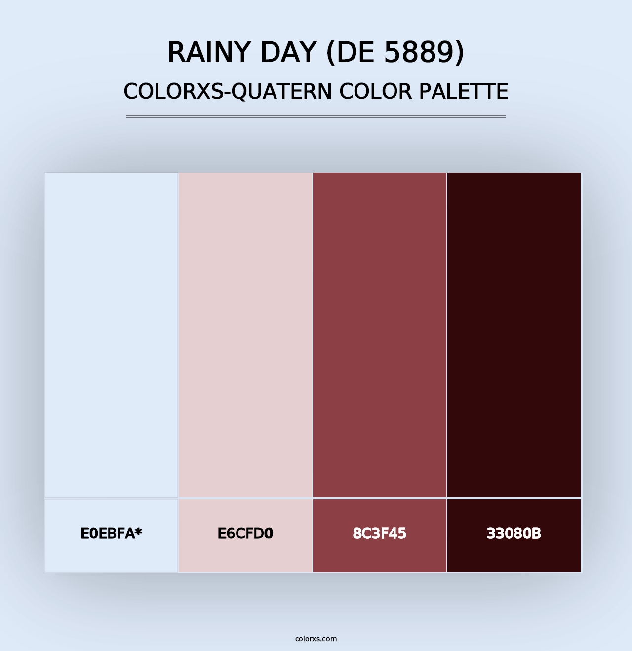 Rainy Day (DE 5889) - Colorxs Quad Palette