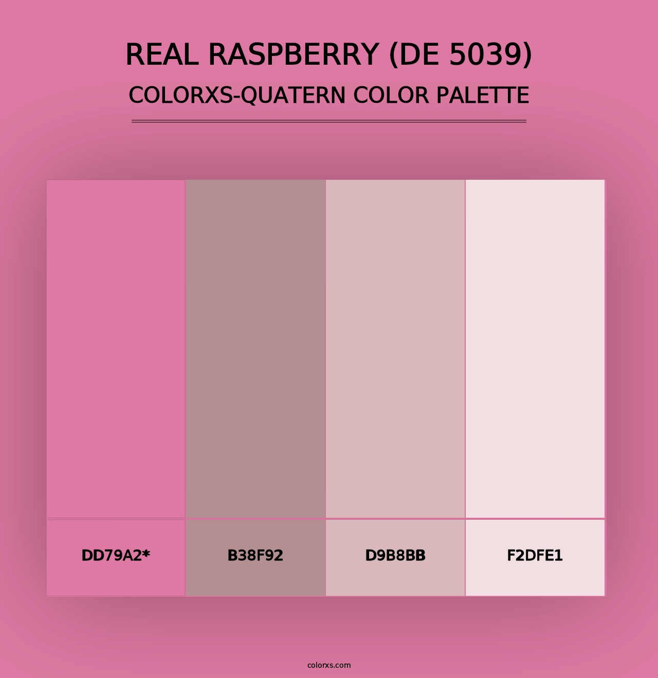 Real Raspberry (DE 5039) - Colorxs Quad Palette