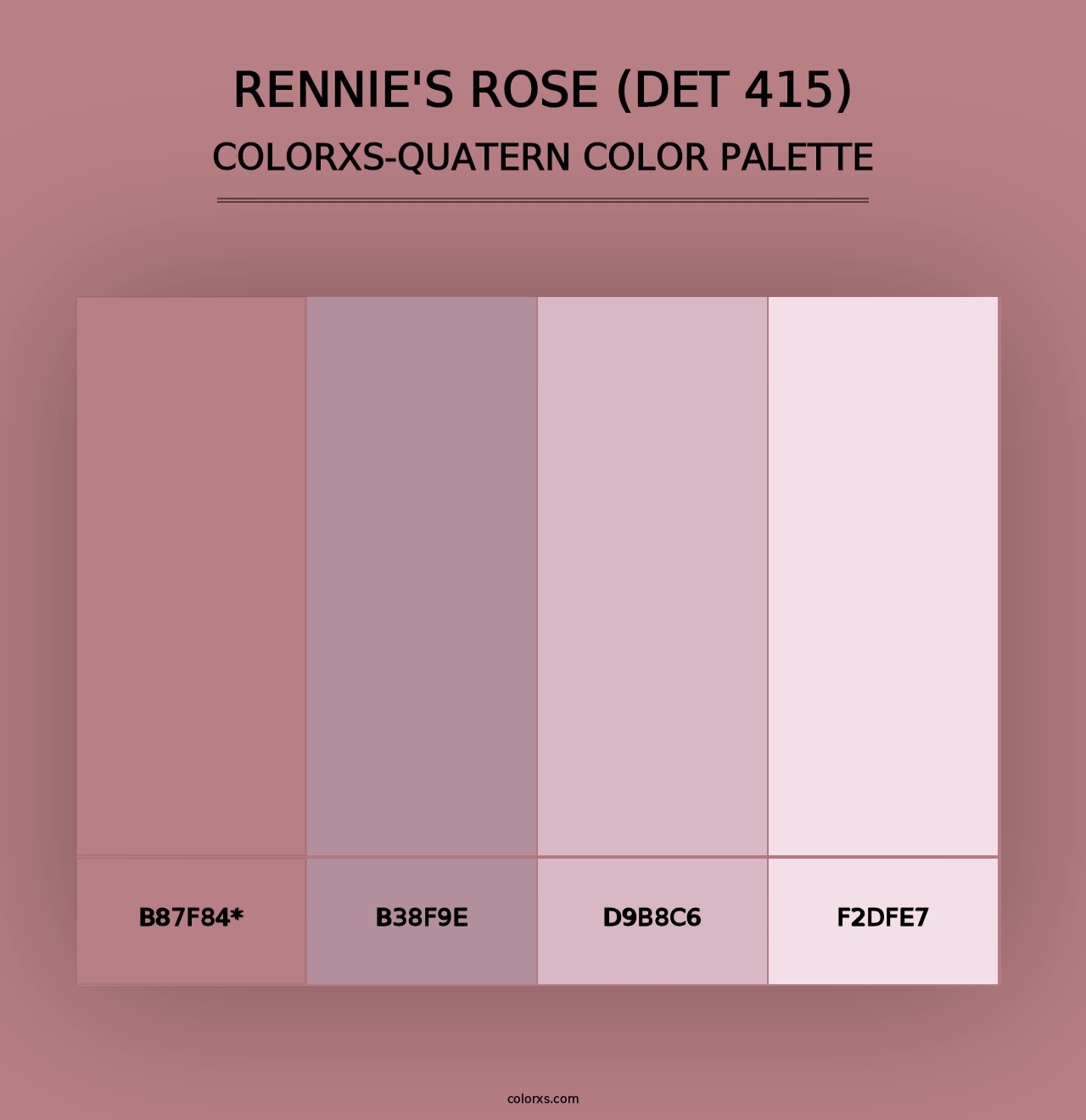 Rennie's Rose (DET 415) - Colorxs Quad Palette