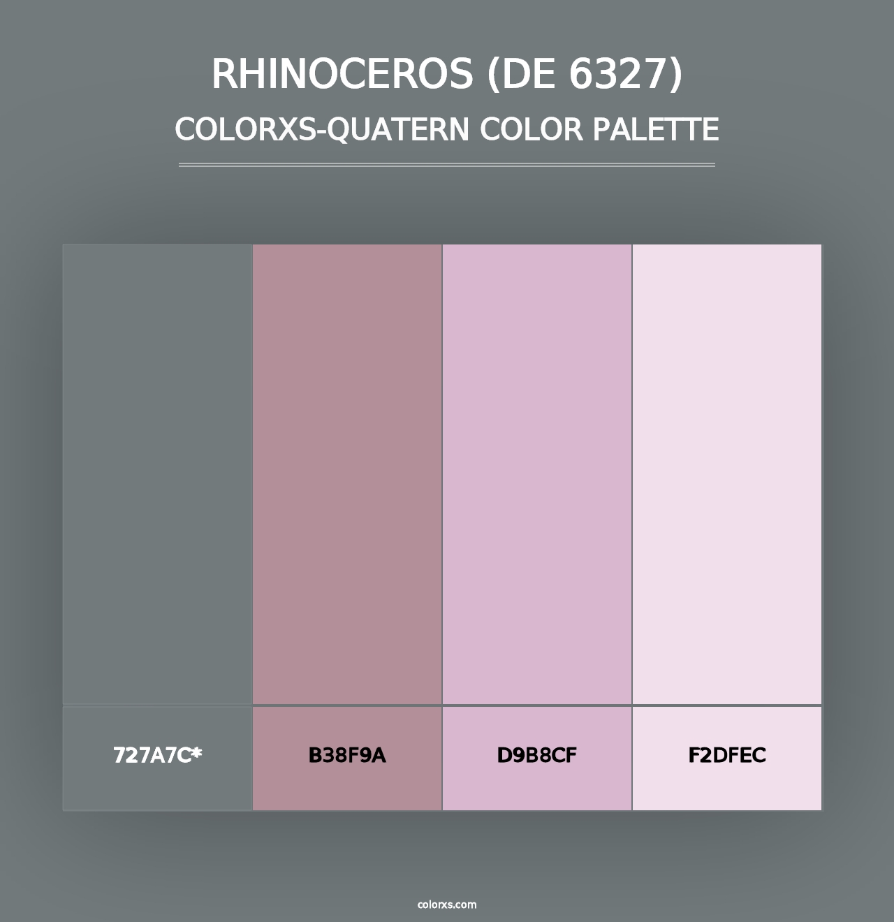 Rhinoceros (DE 6327) - Colorxs Quad Palette