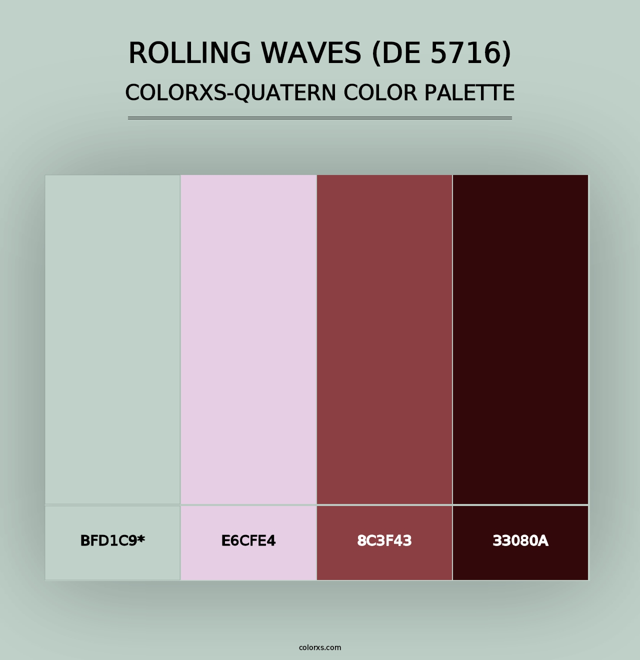 Rolling Waves (DE 5716) - Colorxs Quad Palette