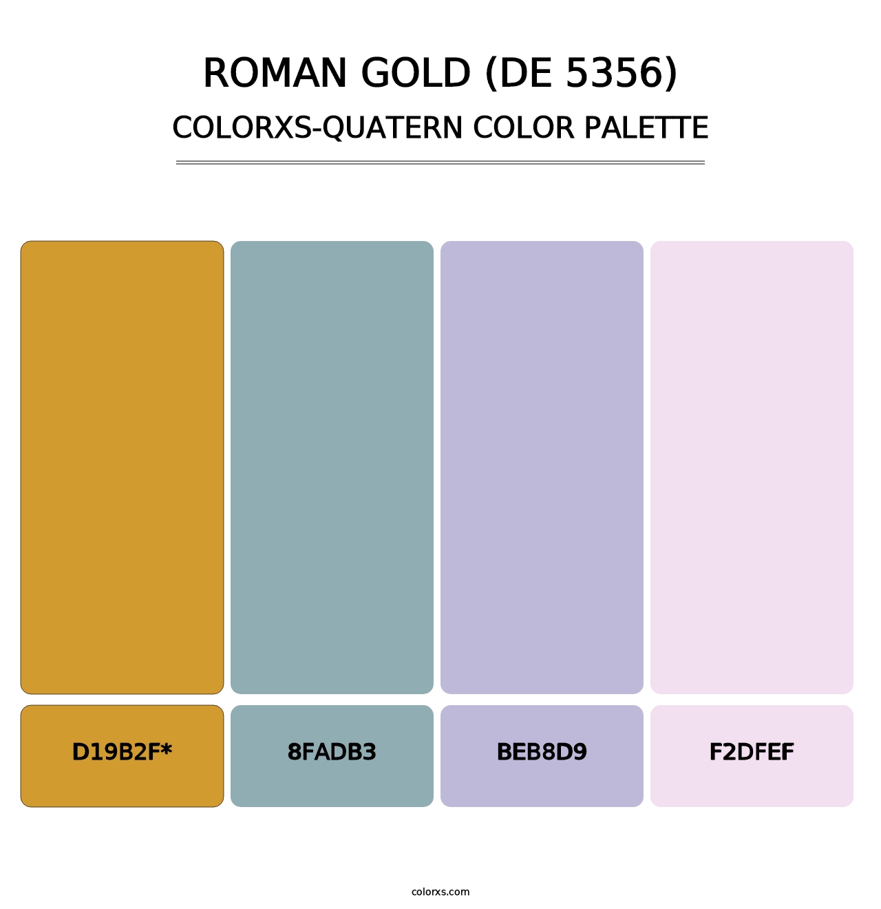 Roman Gold (DE 5356) - Colorxs Quad Palette