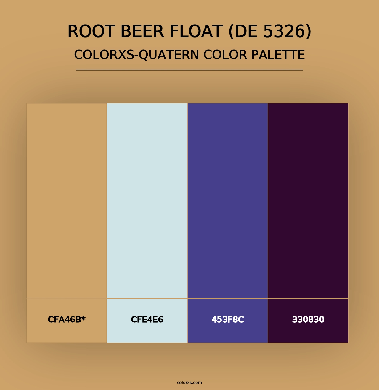 Root Beer Float (DE 5326) - Colorxs Quad Palette