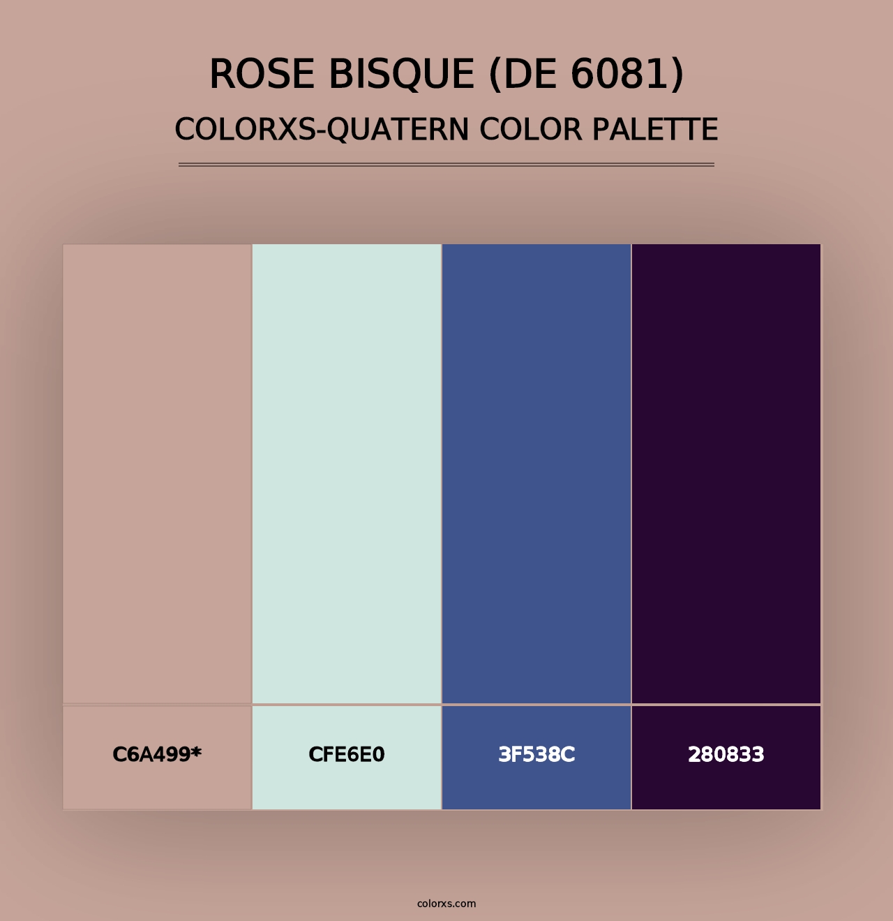 Rose Bisque (DE 6081) - Colorxs Quad Palette