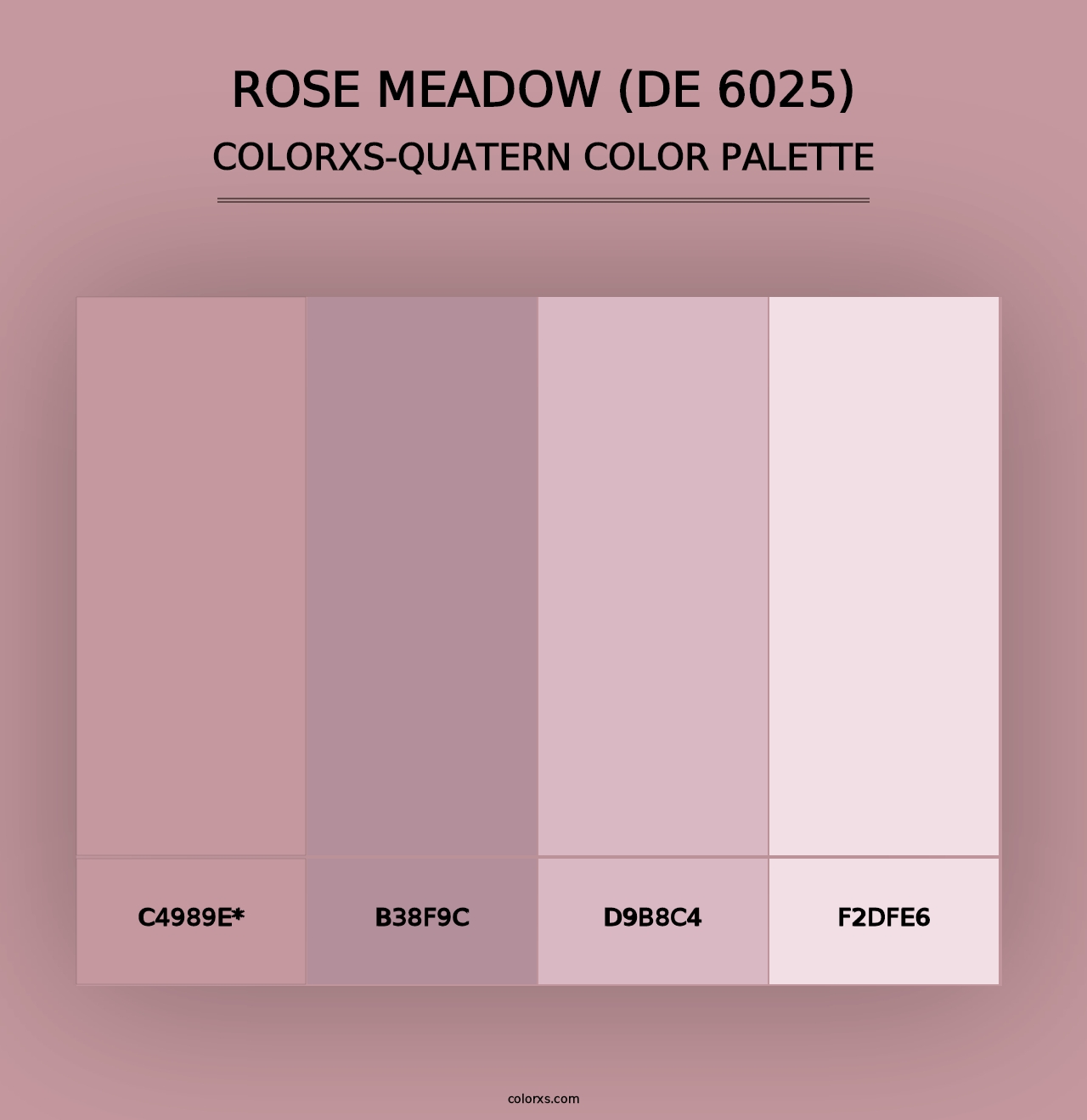 Rose Meadow (DE 6025) - Colorxs Quad Palette