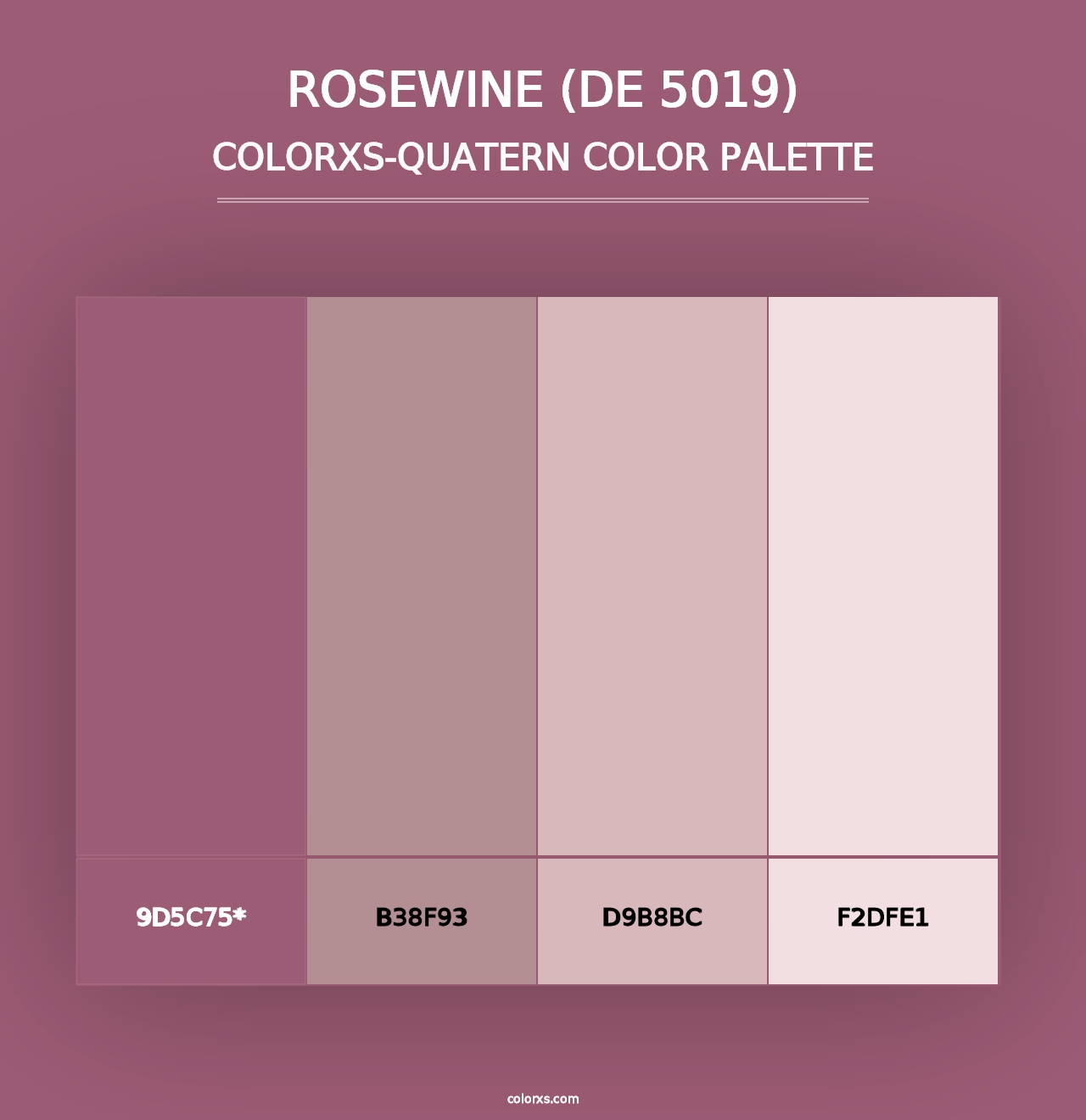 Rosewine (DE 5019) - Colorxs Quad Palette