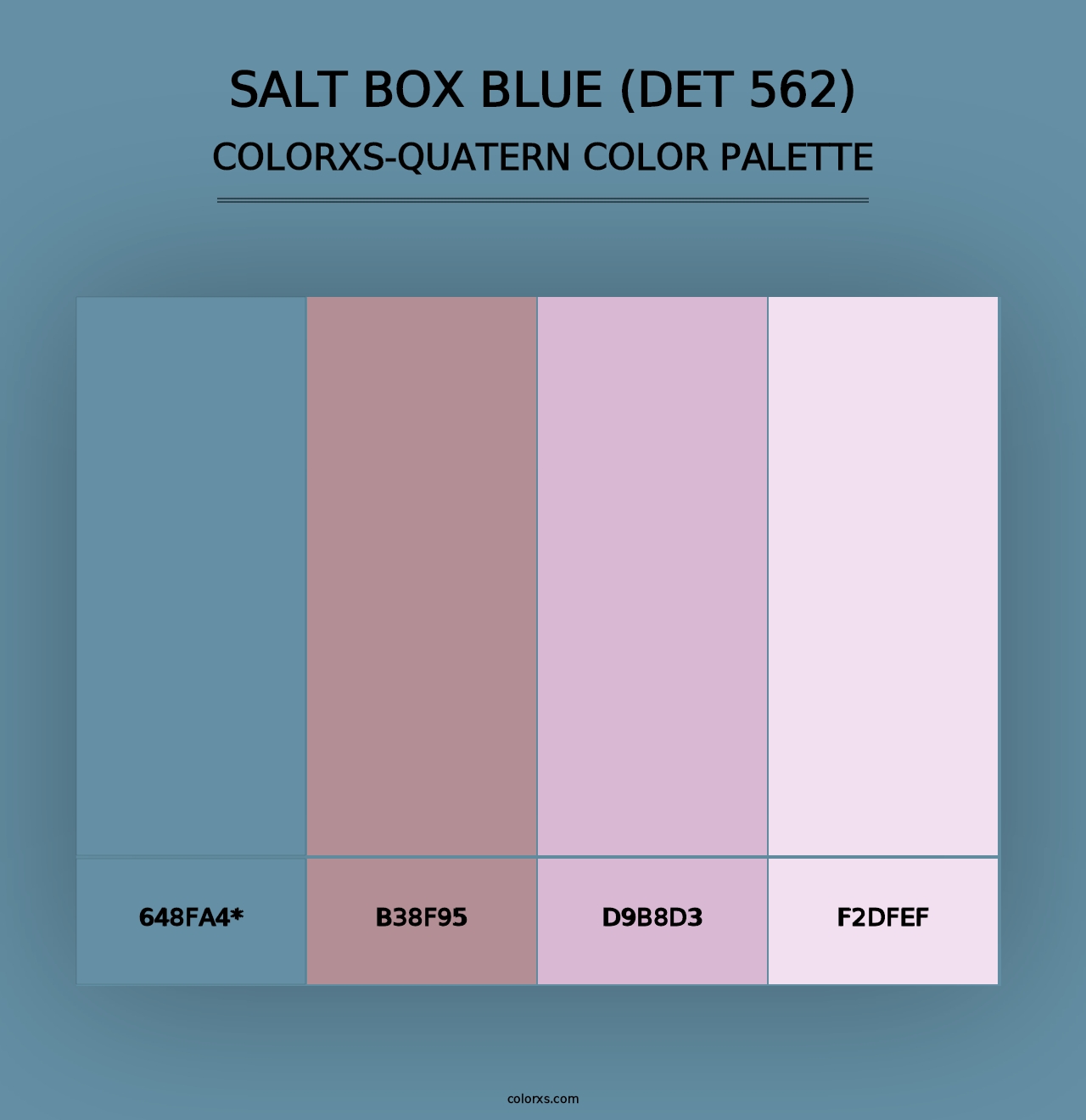 Salt Box Blue (DET 562) - Colorxs Quad Palette