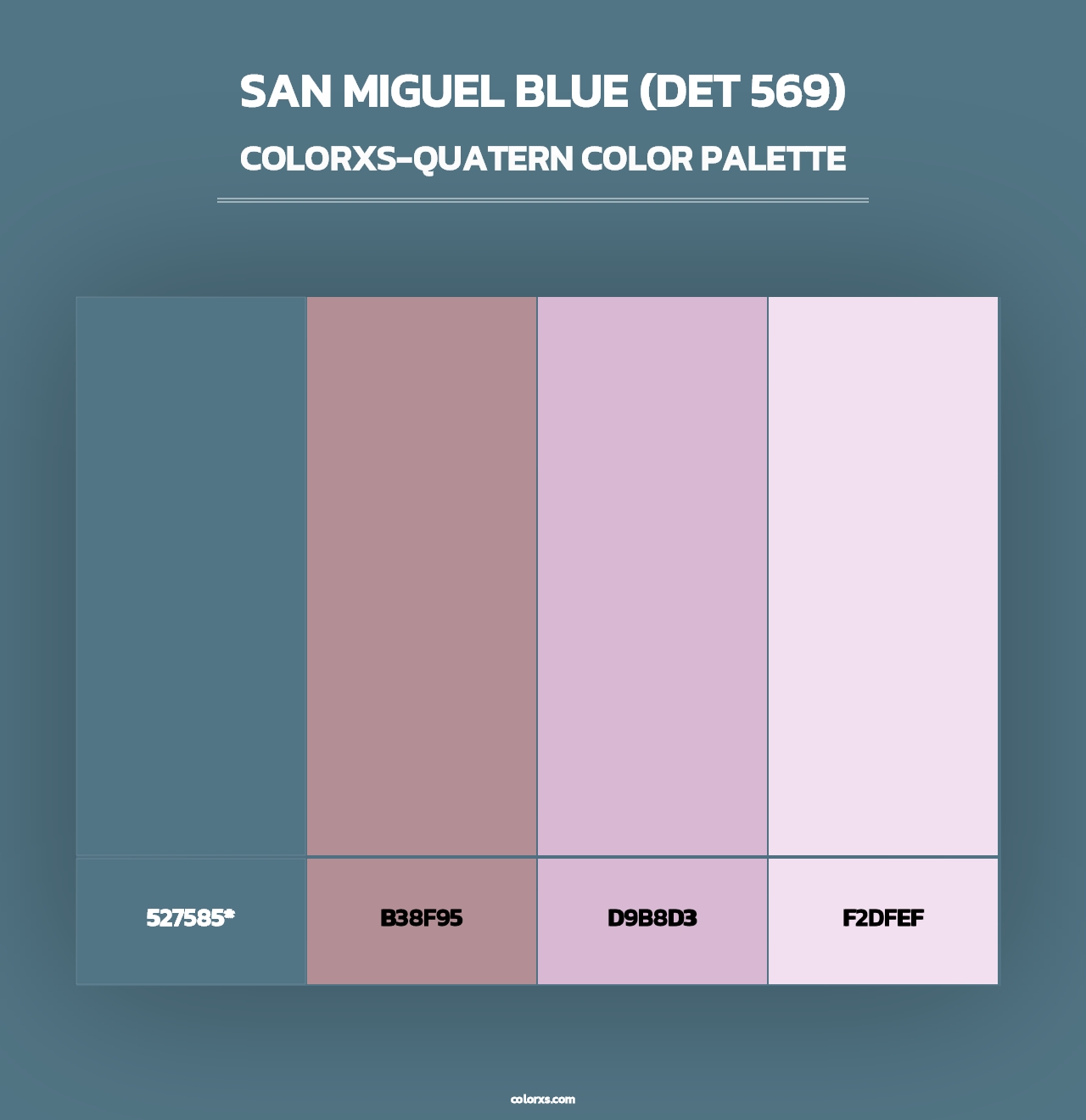 San Miguel Blue (DET 569) - Colorxs Quad Palette