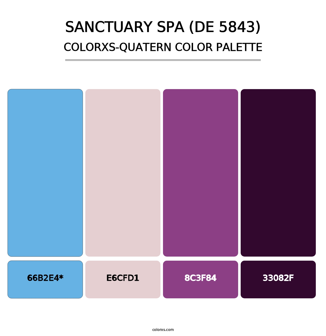 Sanctuary Spa (DE 5843) - Colorxs Quad Palette