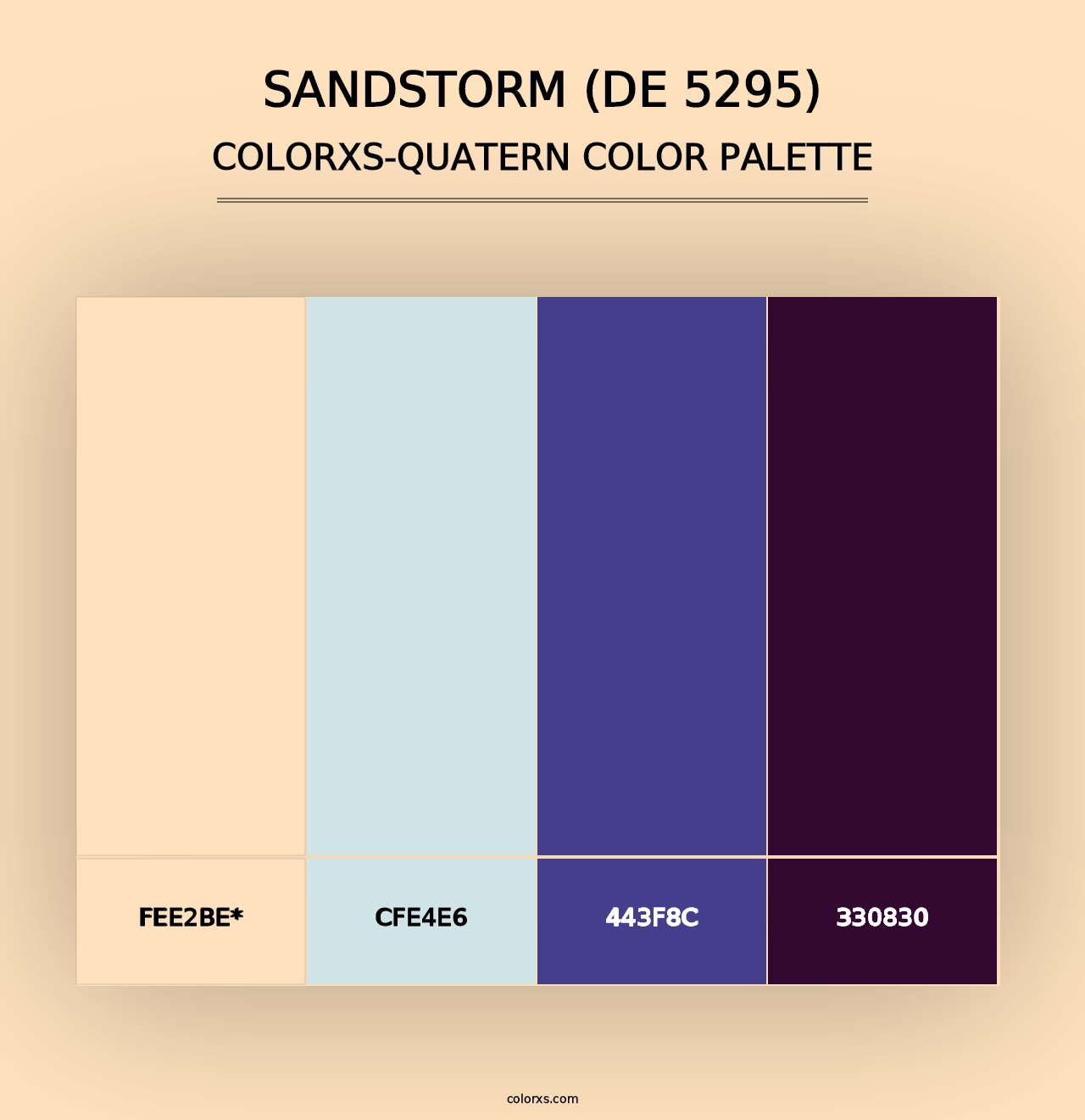 Sandstorm (DE 5295) - Colorxs Quad Palette