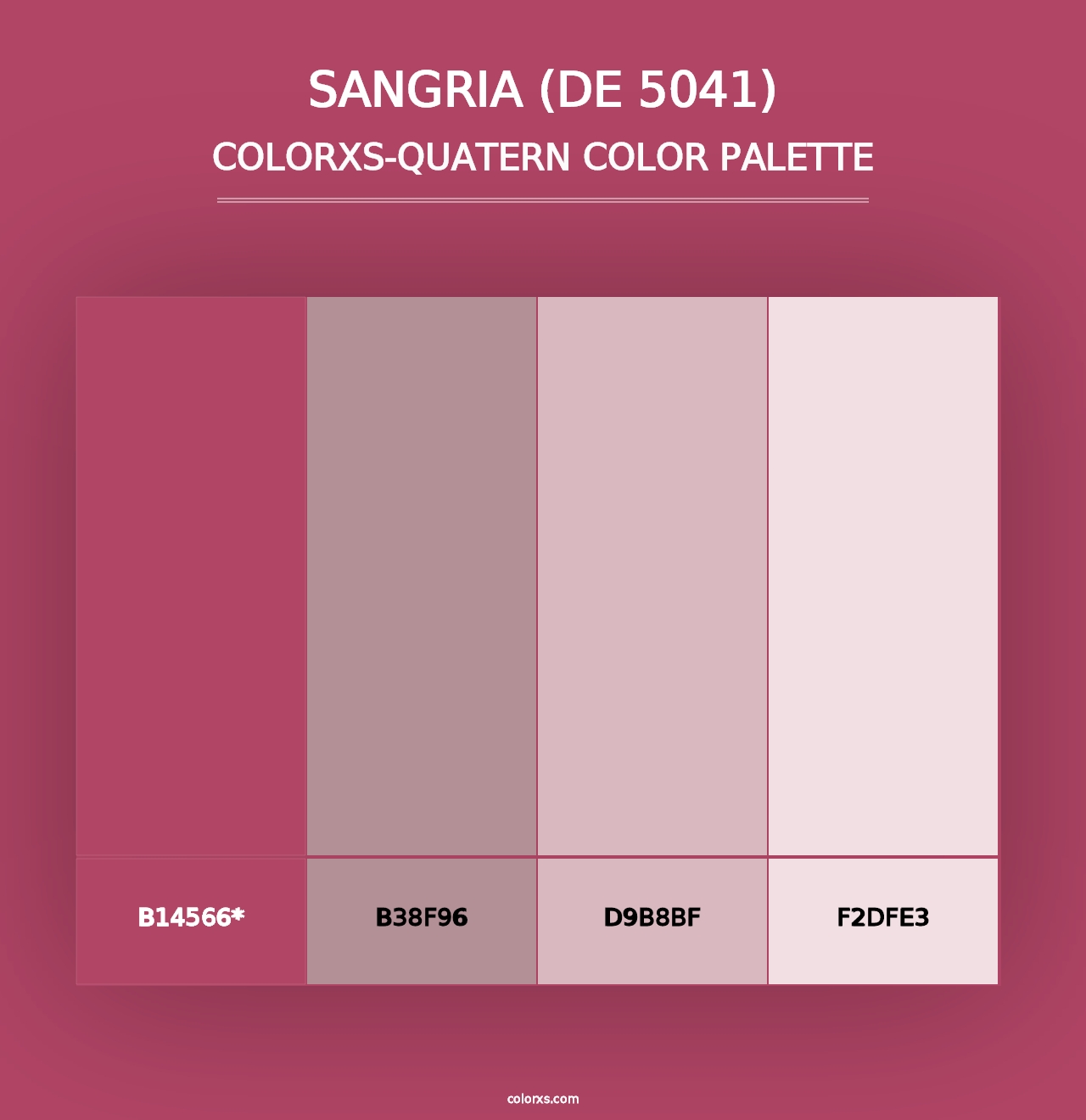 Sangria (DE 5041) - Colorxs Quad Palette