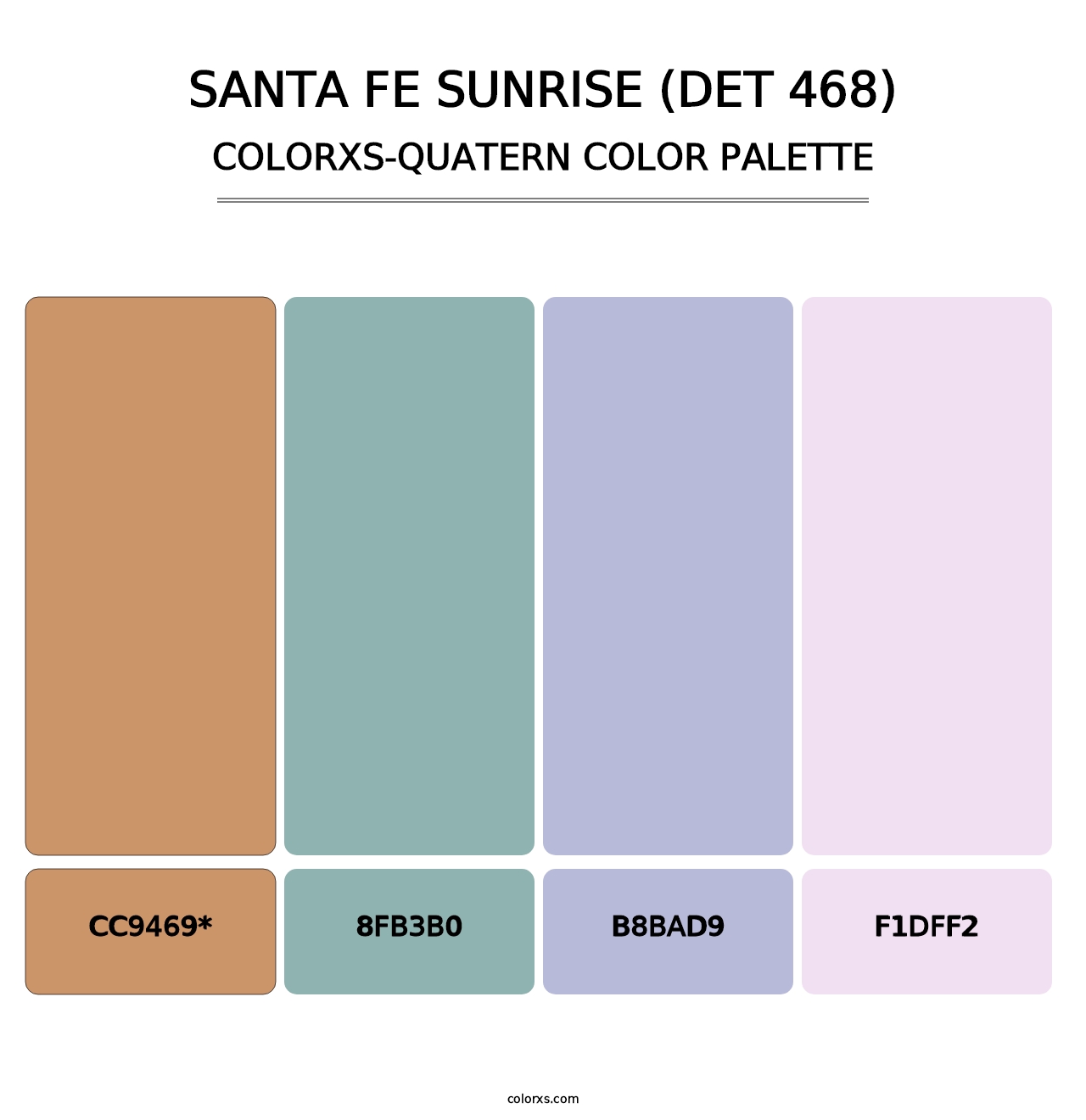 Santa Fe Sunrise (DET 468) - Colorxs Quad Palette