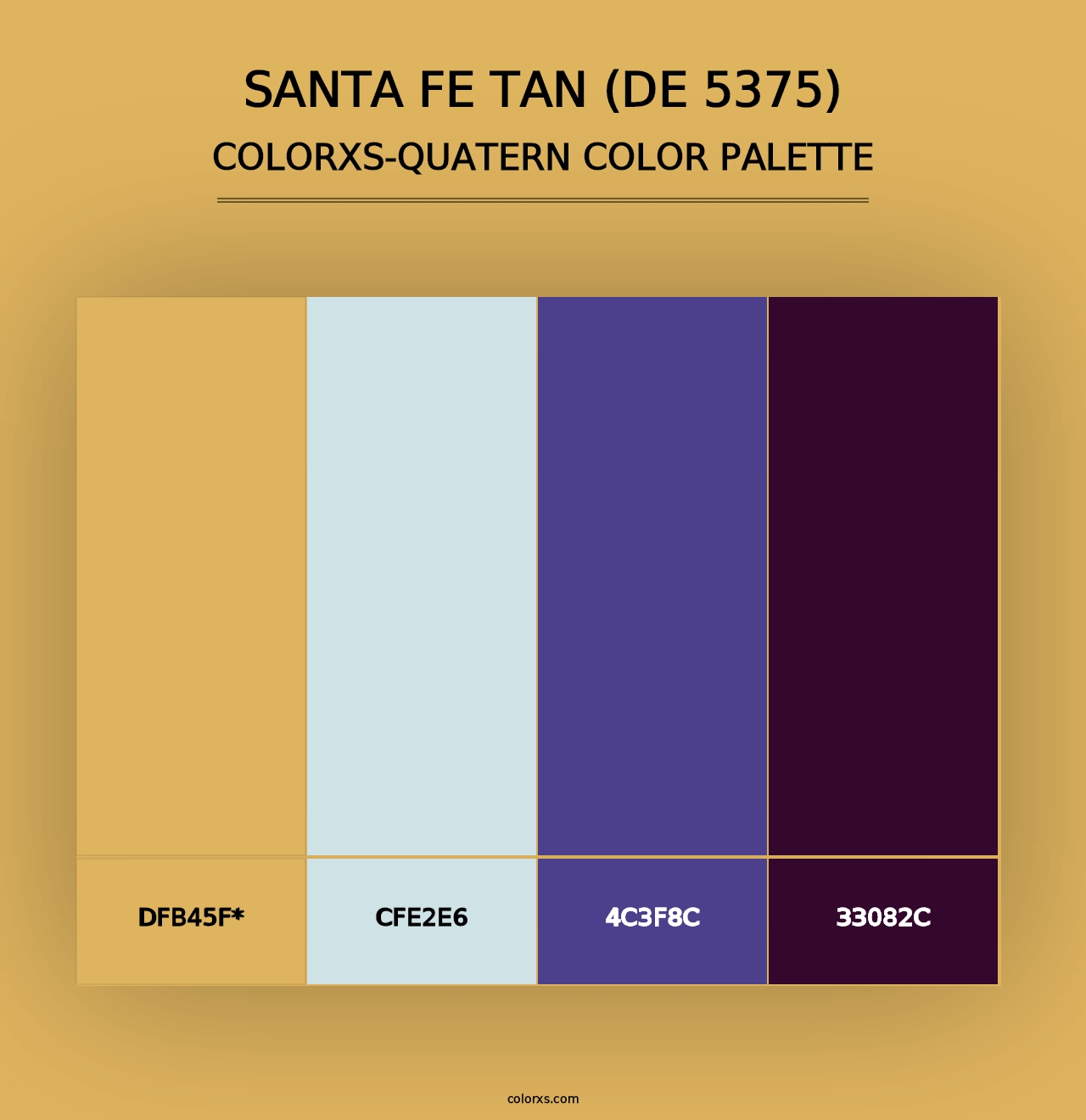 Santa Fe Tan (DE 5375) - Colorxs Quad Palette