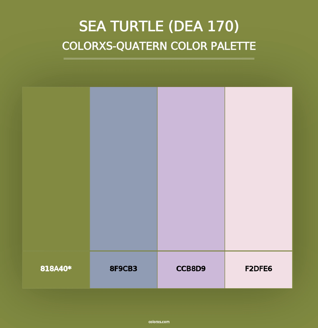 Sea Turtle (DEA 170) - Colorxs Quad Palette