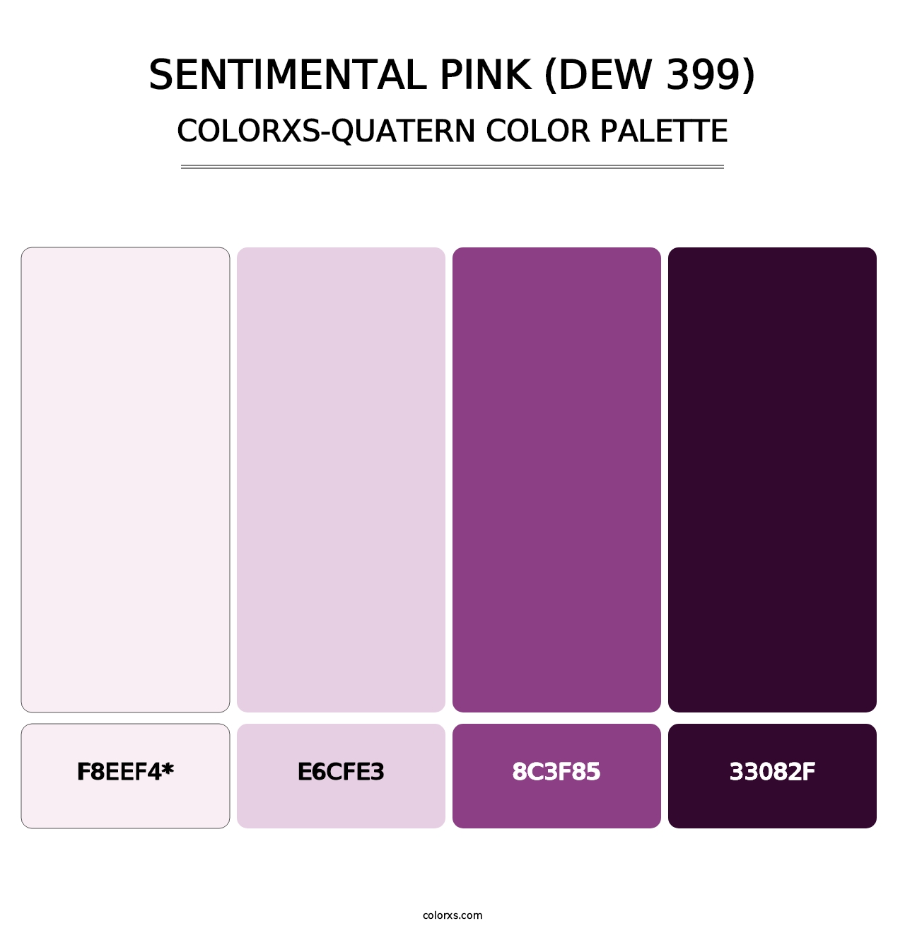 Sentimental Pink (DEW 399) - Colorxs Quad Palette