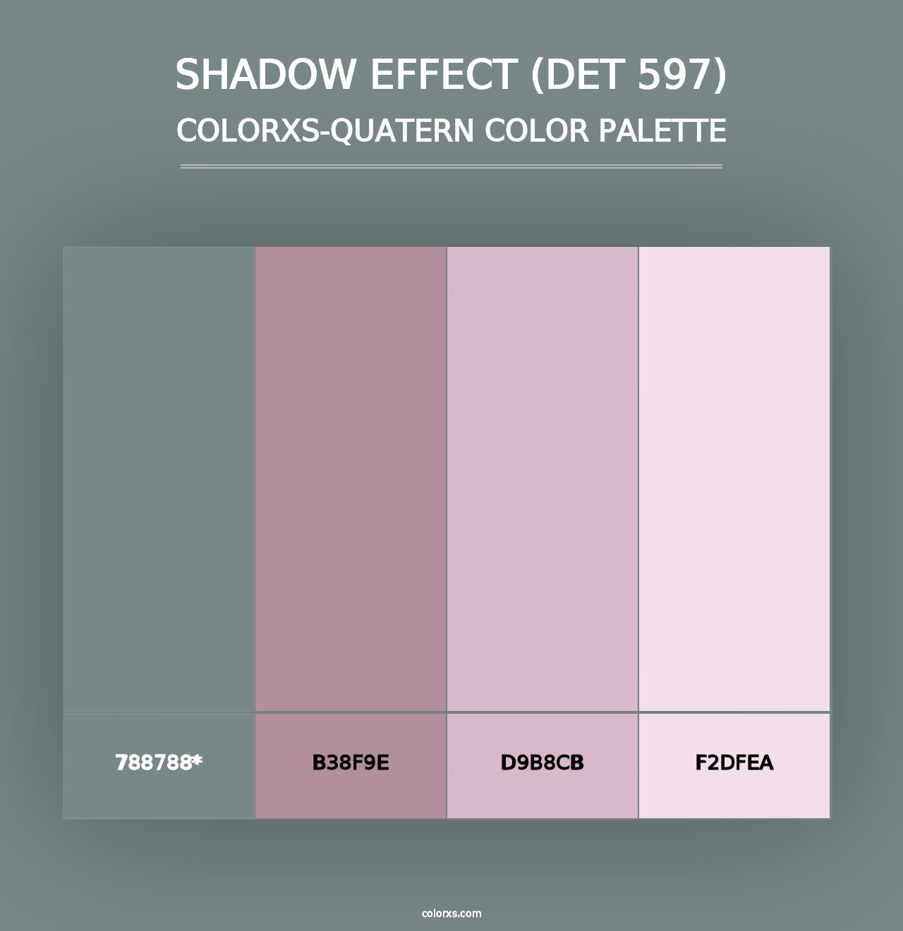 Shadow Effect (DET 597) - Colorxs Quad Palette