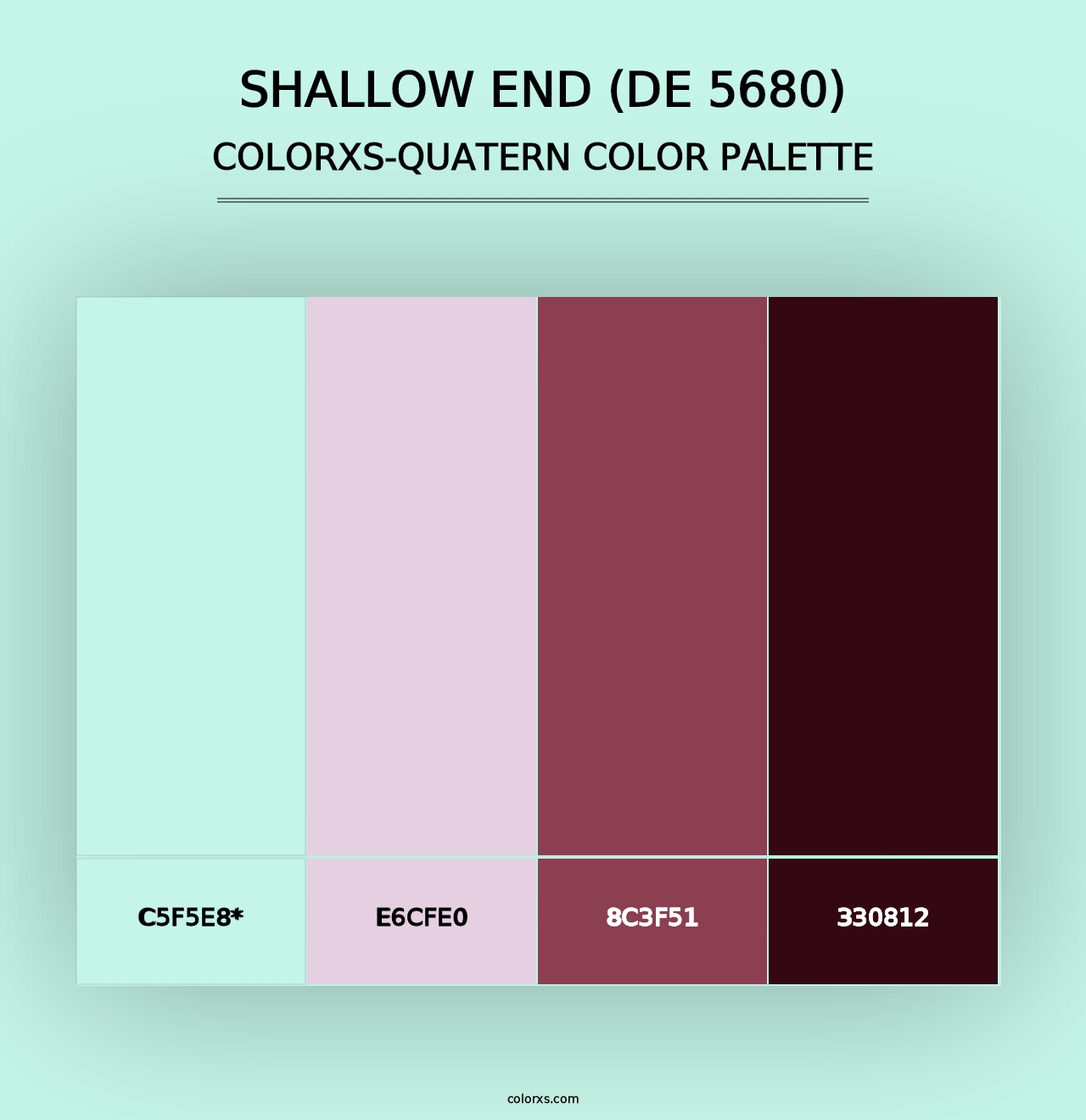 Shallow End (DE 5680) - Colorxs Quad Palette