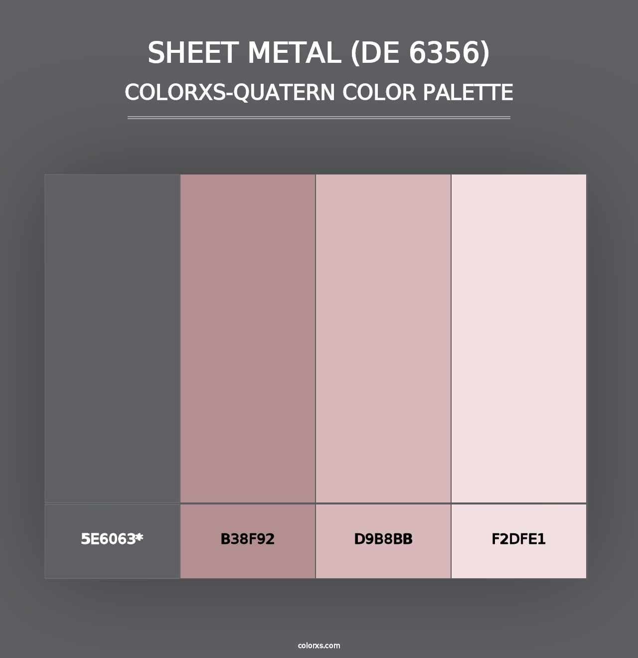 Sheet Metal (DE 6356) - Colorxs Quad Palette