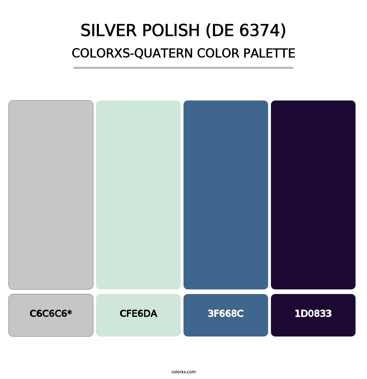 Silver Polish (DE 6374) - Colorxs Quad Palette