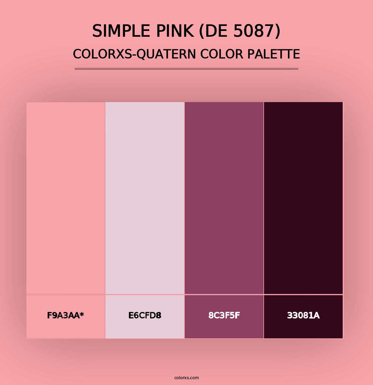 Simple Pink (DE 5087) - Colorxs Quad Palette