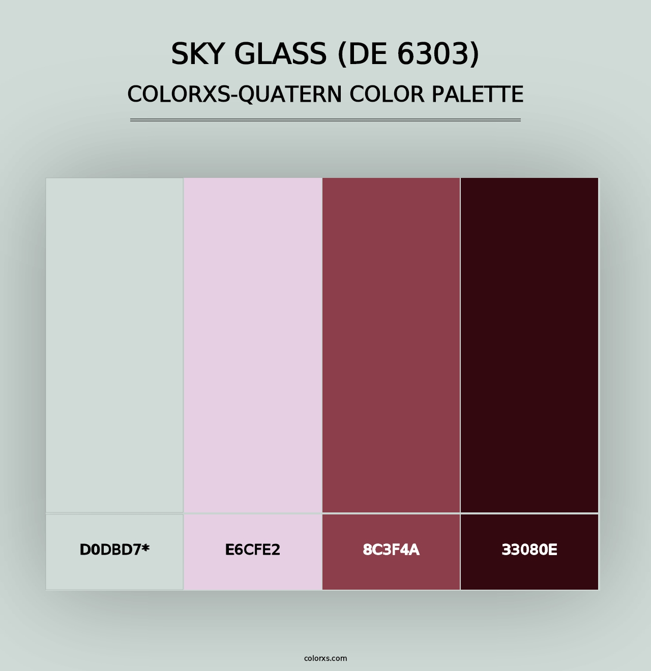 Sky Glass (DE 6303) - Colorxs Quad Palette