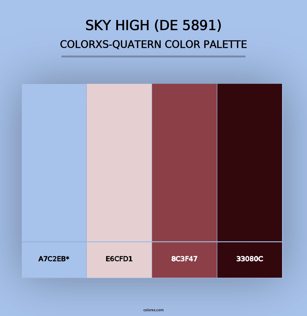 Sky High (DE 5891) - Colorxs Quad Palette