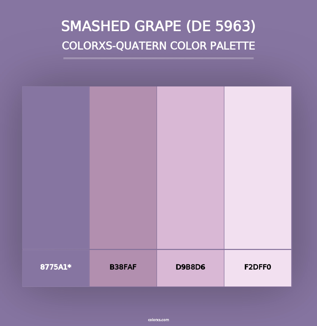 Smashed Grape (DE 5963) - Colorxs Quad Palette