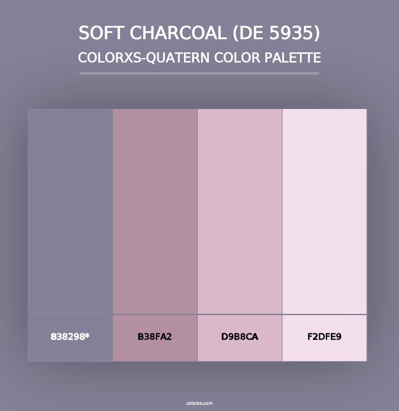 Soft Charcoal (DE 5935) - Colorxs Quad Palette