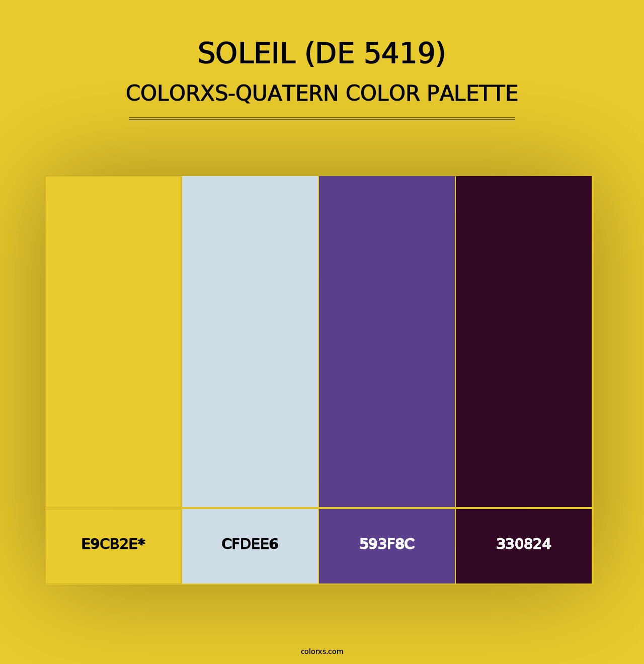 Soleil (DE 5419) - Colorxs Quad Palette