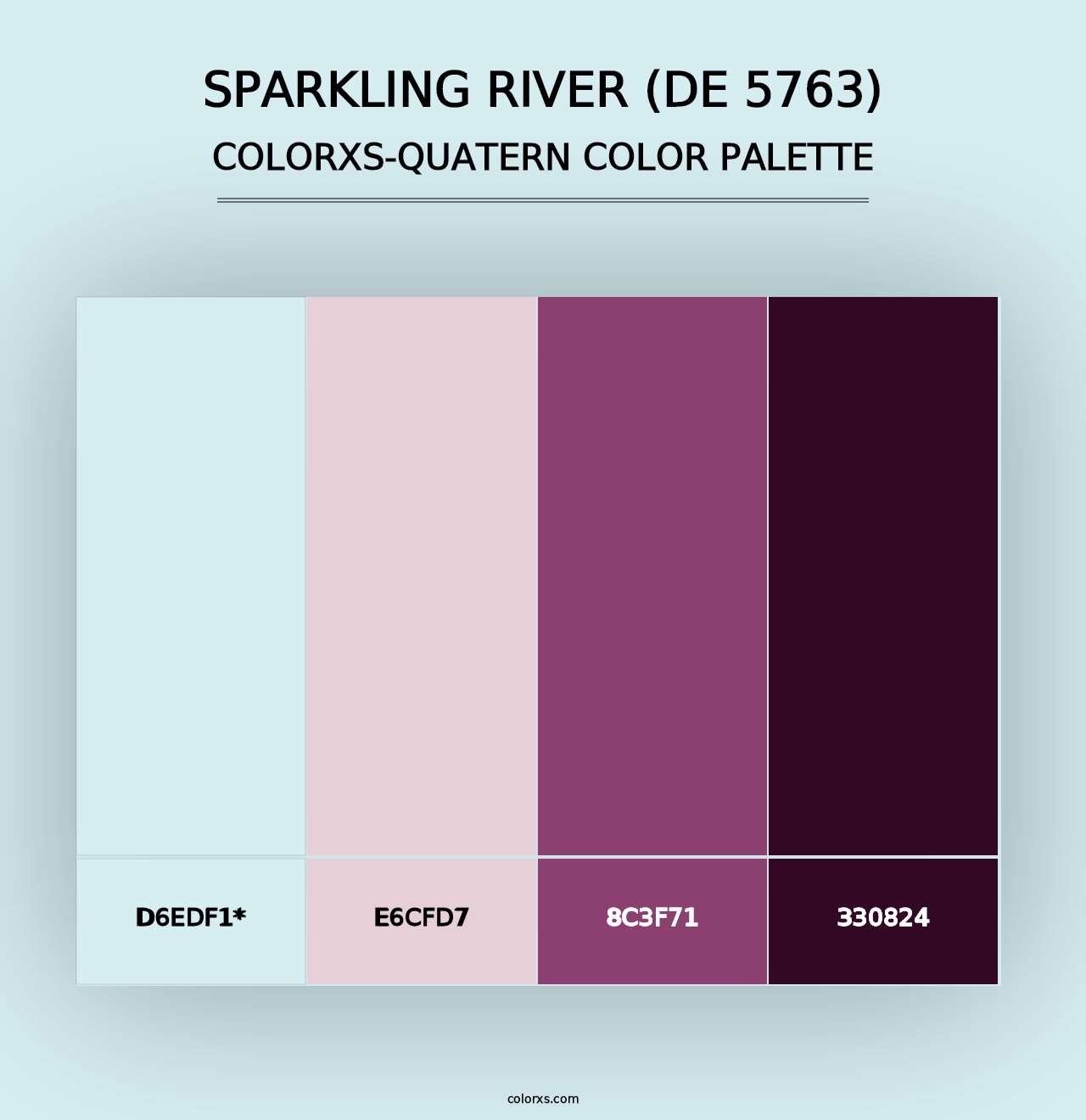 Sparkling River (DE 5763) - Colorxs Quad Palette