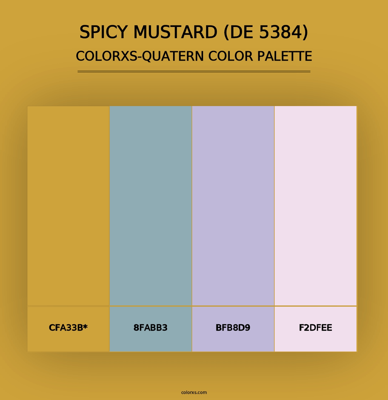 Spicy Mustard (DE 5384) - Colorxs Quad Palette