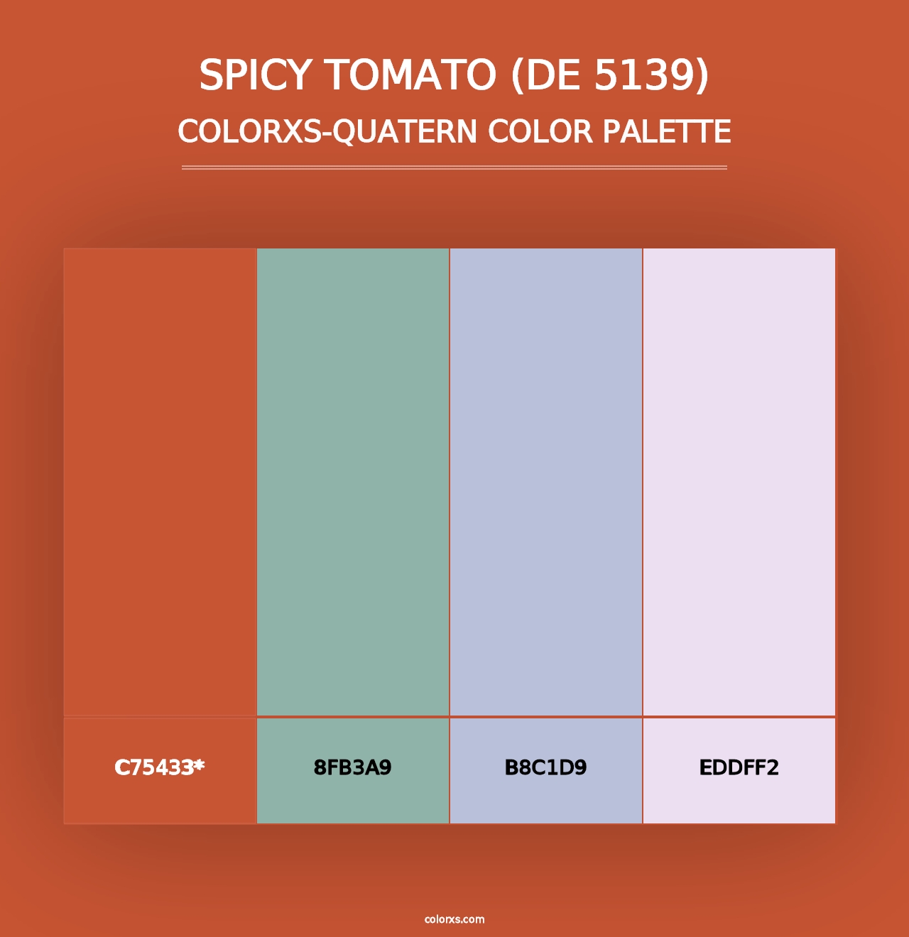 Spicy Tomato (DE 5139) - Colorxs Quad Palette