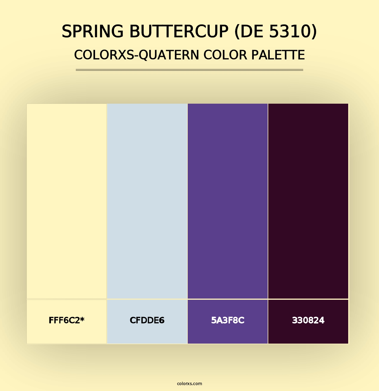 Spring Buttercup (DE 5310) - Colorxs Quad Palette