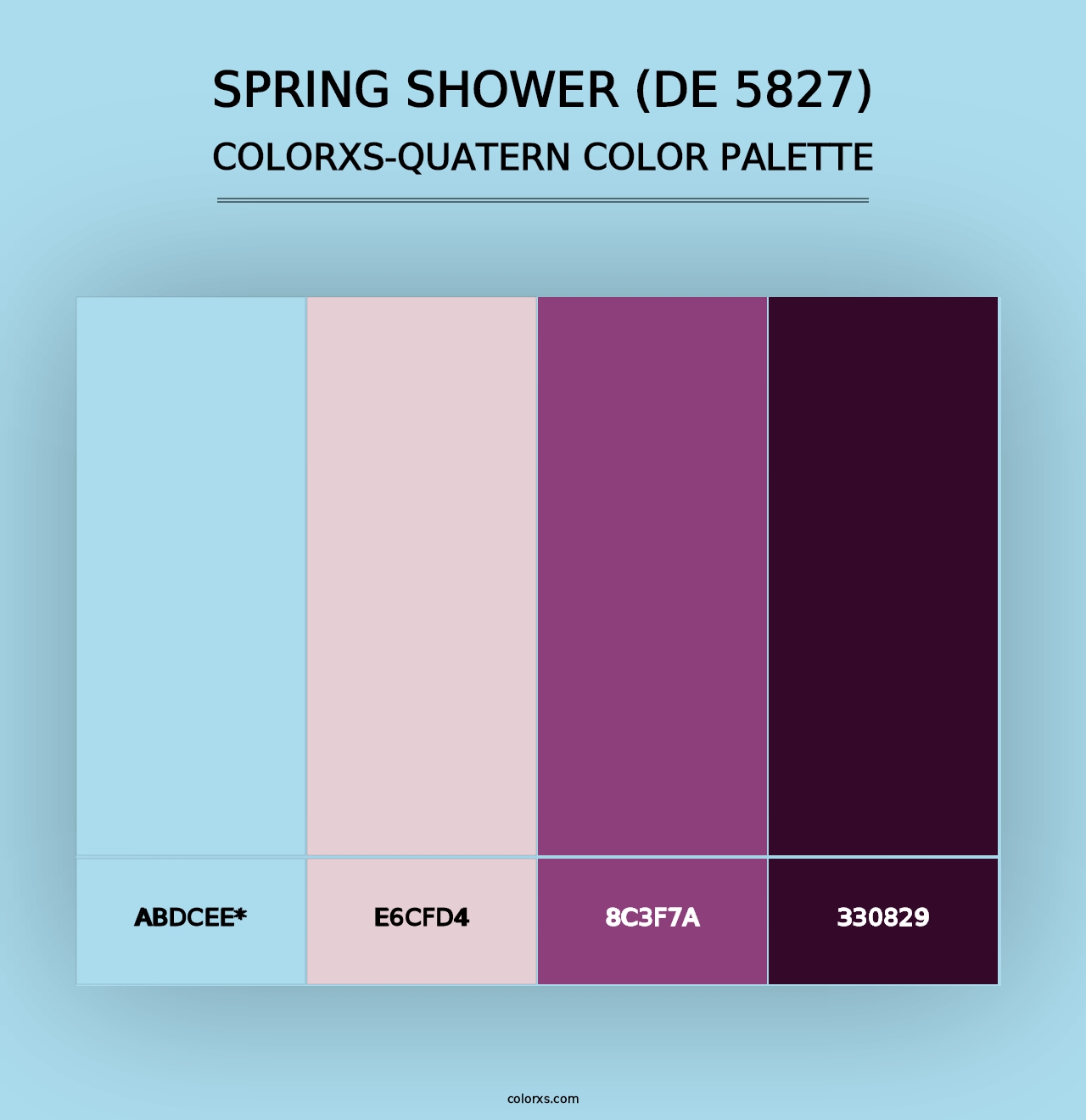 Spring Shower (DE 5827) - Colorxs Quad Palette