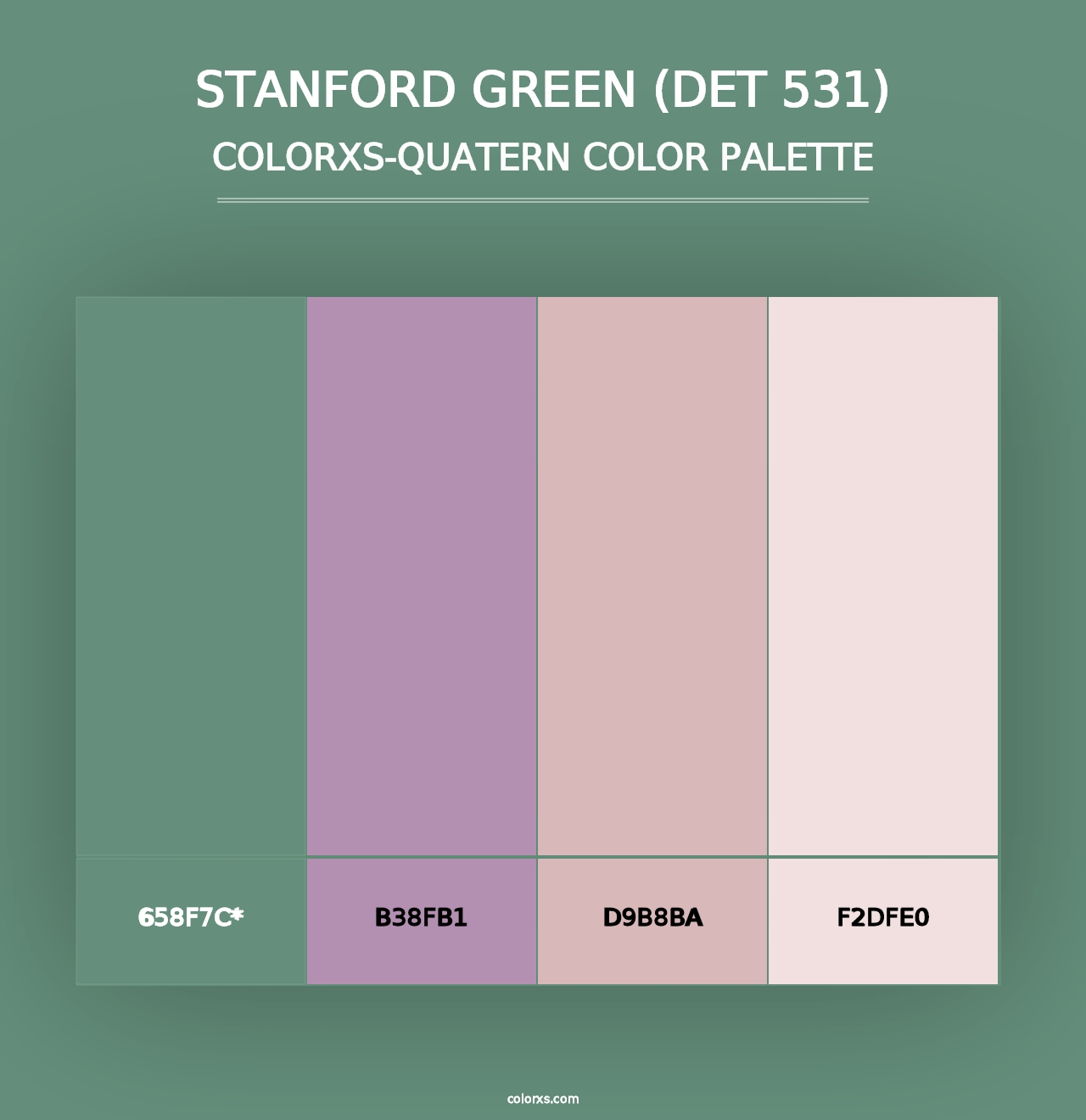 Stanford Green (DET 531) - Colorxs Quad Palette