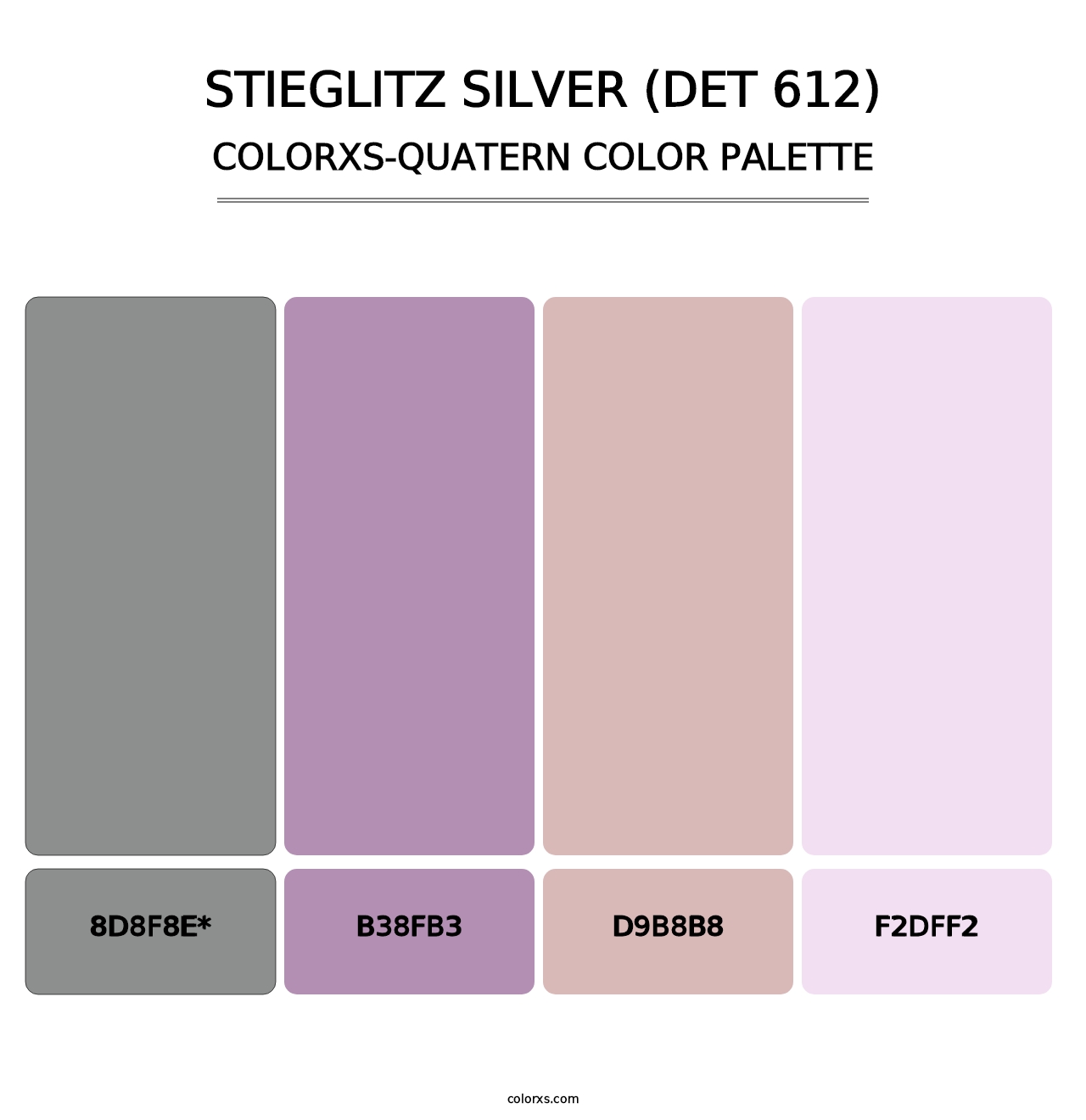 Stieglitz Silver (DET 612) - Colorxs Quad Palette