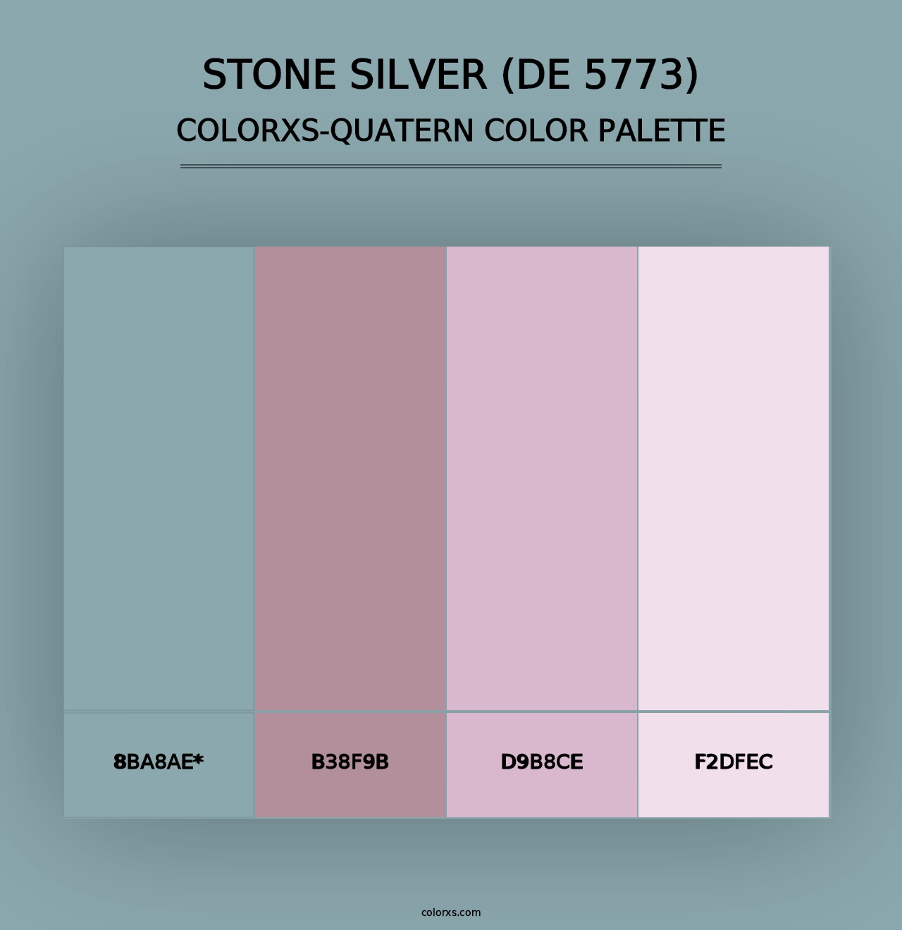 Stone Silver (DE 5773) - Colorxs Quad Palette