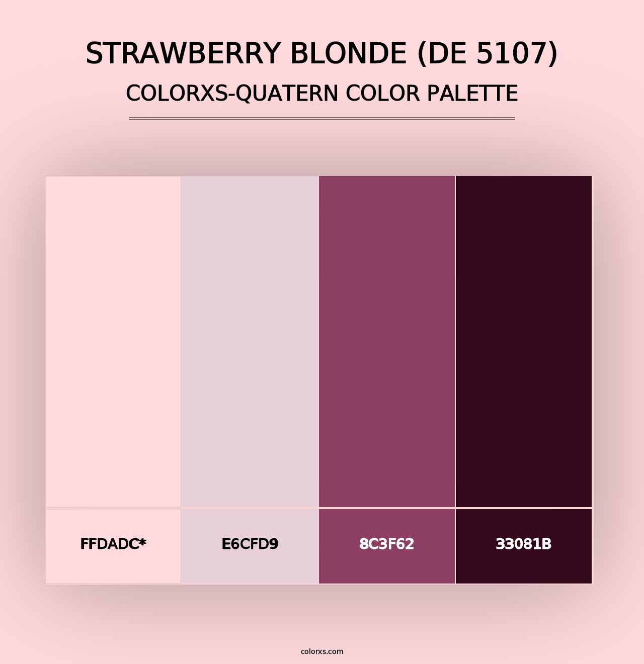 Strawberry Blonde (DE 5107) - Colorxs Quad Palette