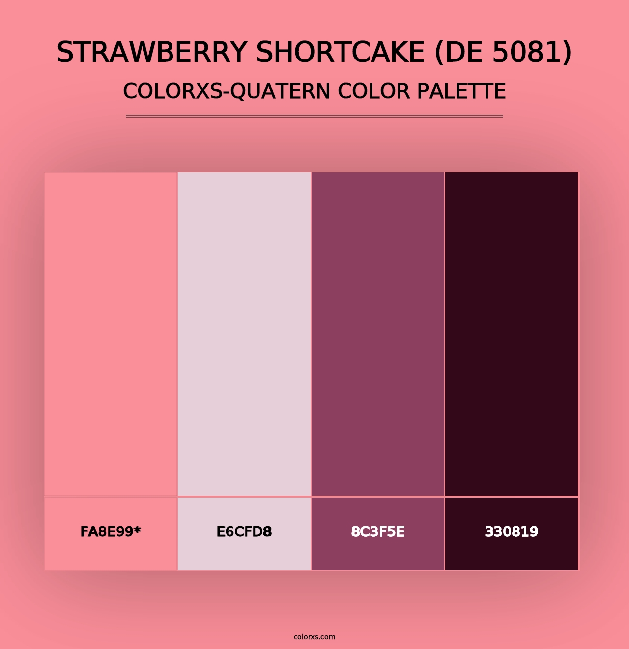 Strawberry Shortcake (DE 5081) - Colorxs Quad Palette