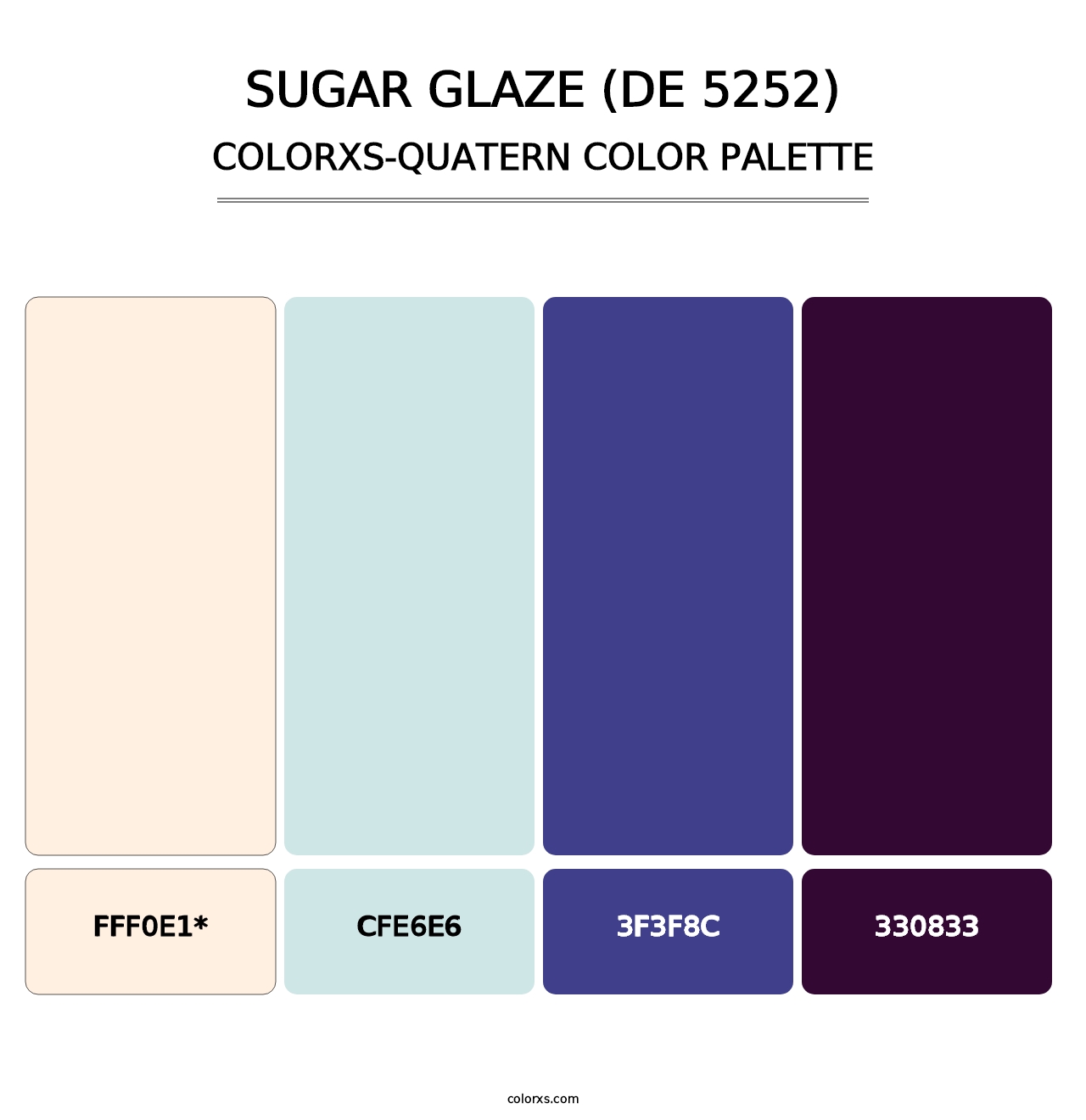 Sugar Glaze (DE 5252) - Colorxs Quad Palette