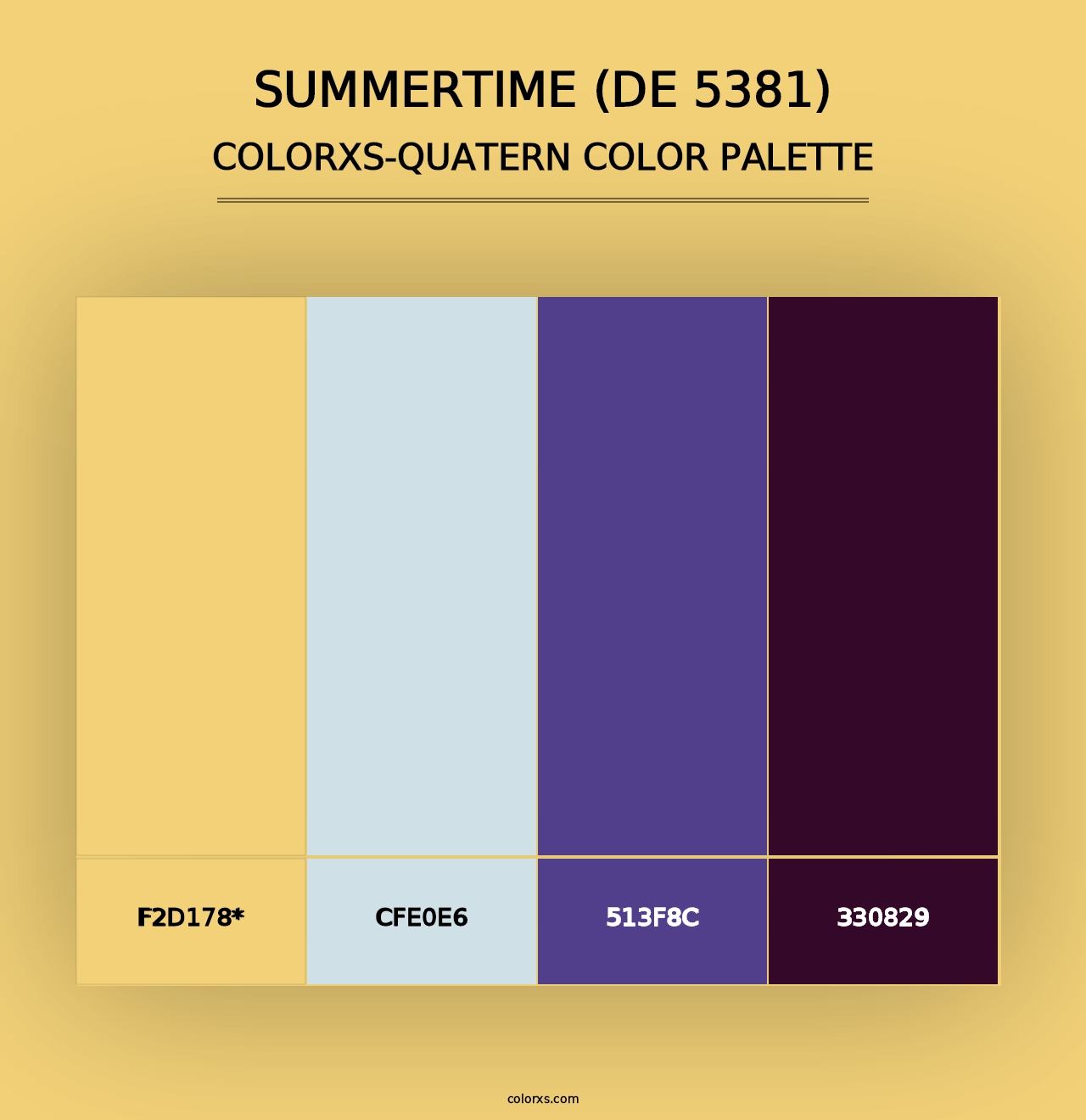 Summertime (DE 5381) - Colorxs Quad Palette