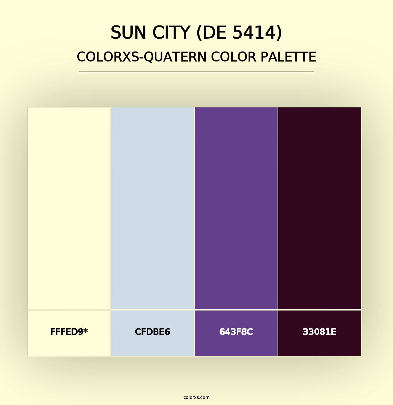 Sun City (DE 5414) - Colorxs Quad Palette