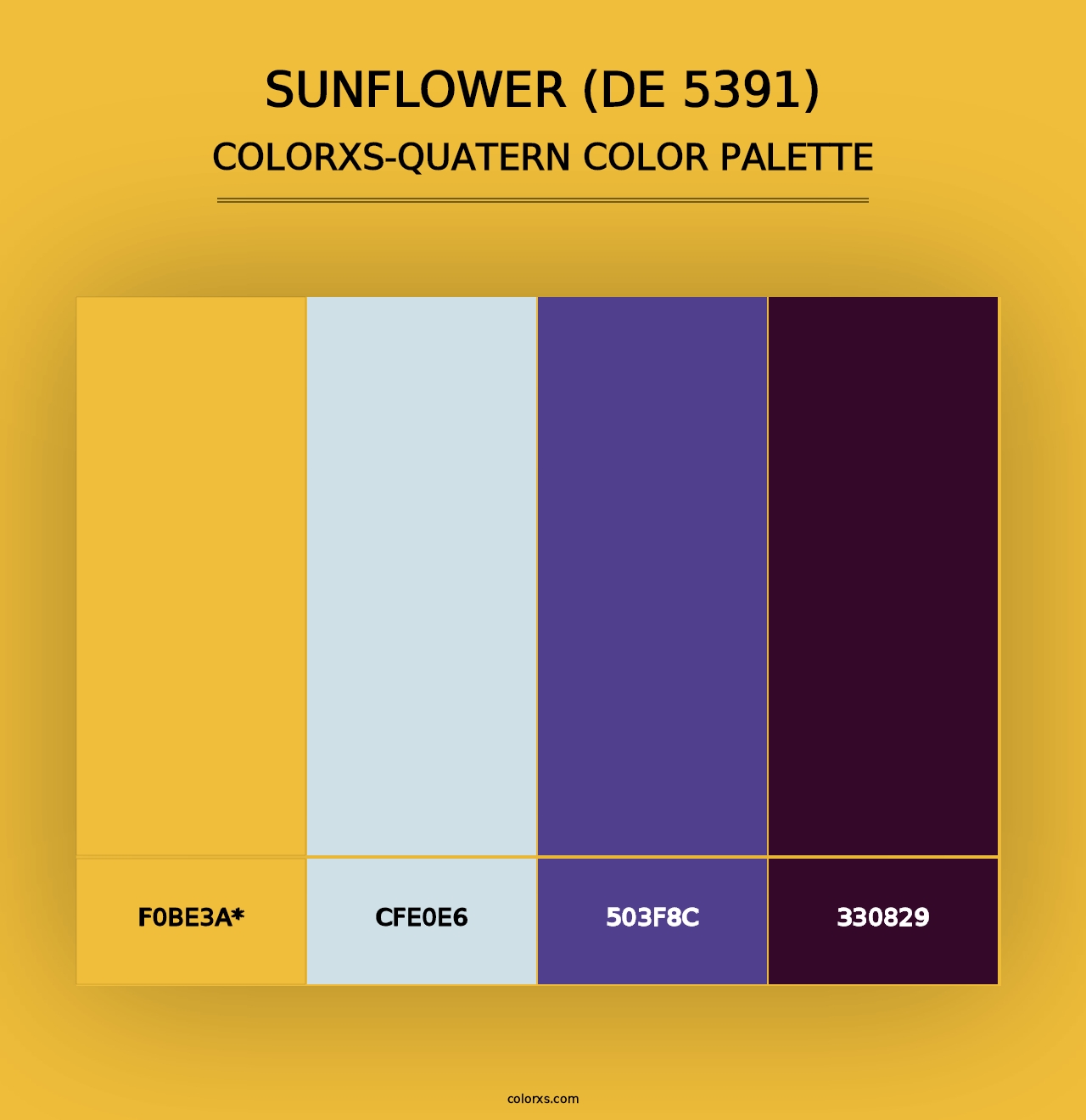 Sunflower (DE 5391) - Colorxs Quad Palette