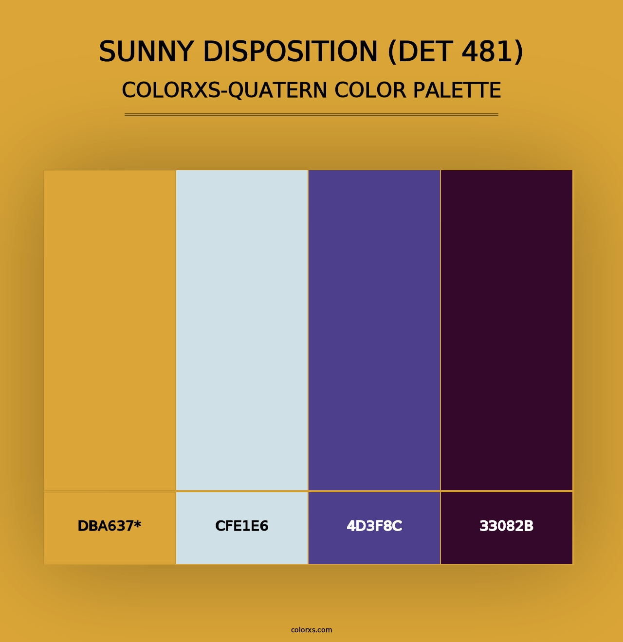 Sunny Disposition (DET 481) - Colorxs Quad Palette